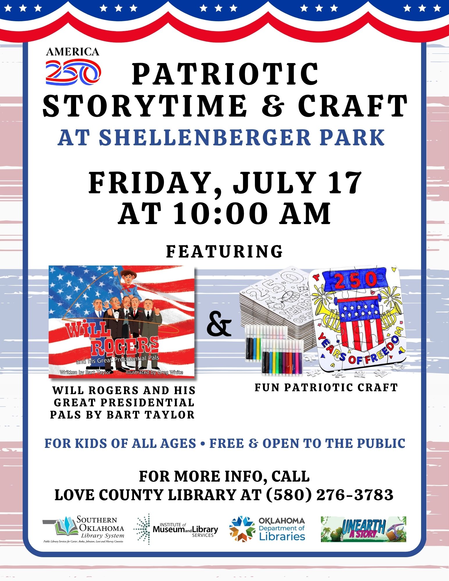 Patriotic Story & Craft MAR Park LCL Flyer SRP A250 2026
