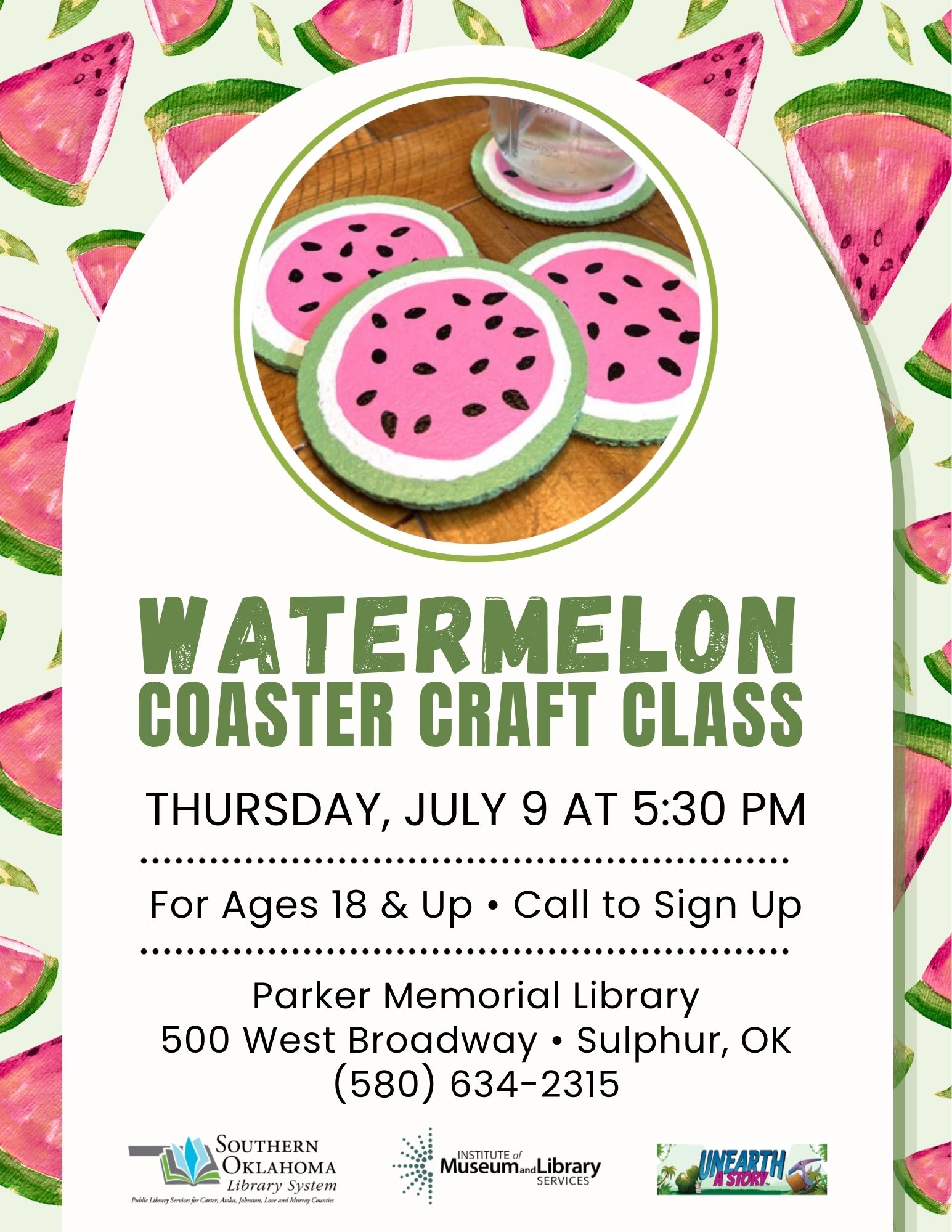Watermelon Coaster Craft PML Flyer SRP 2026