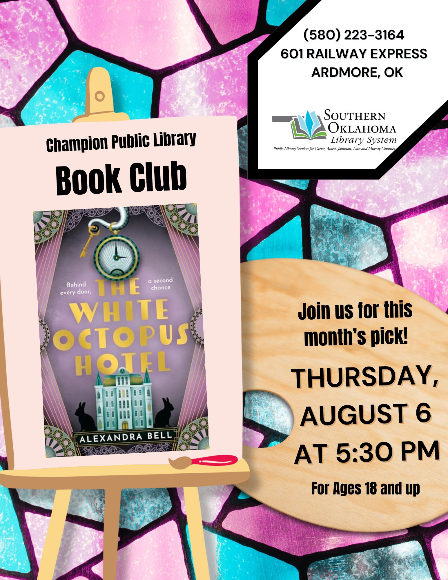 White Octopus Hotel CPL Book Club July 2026
