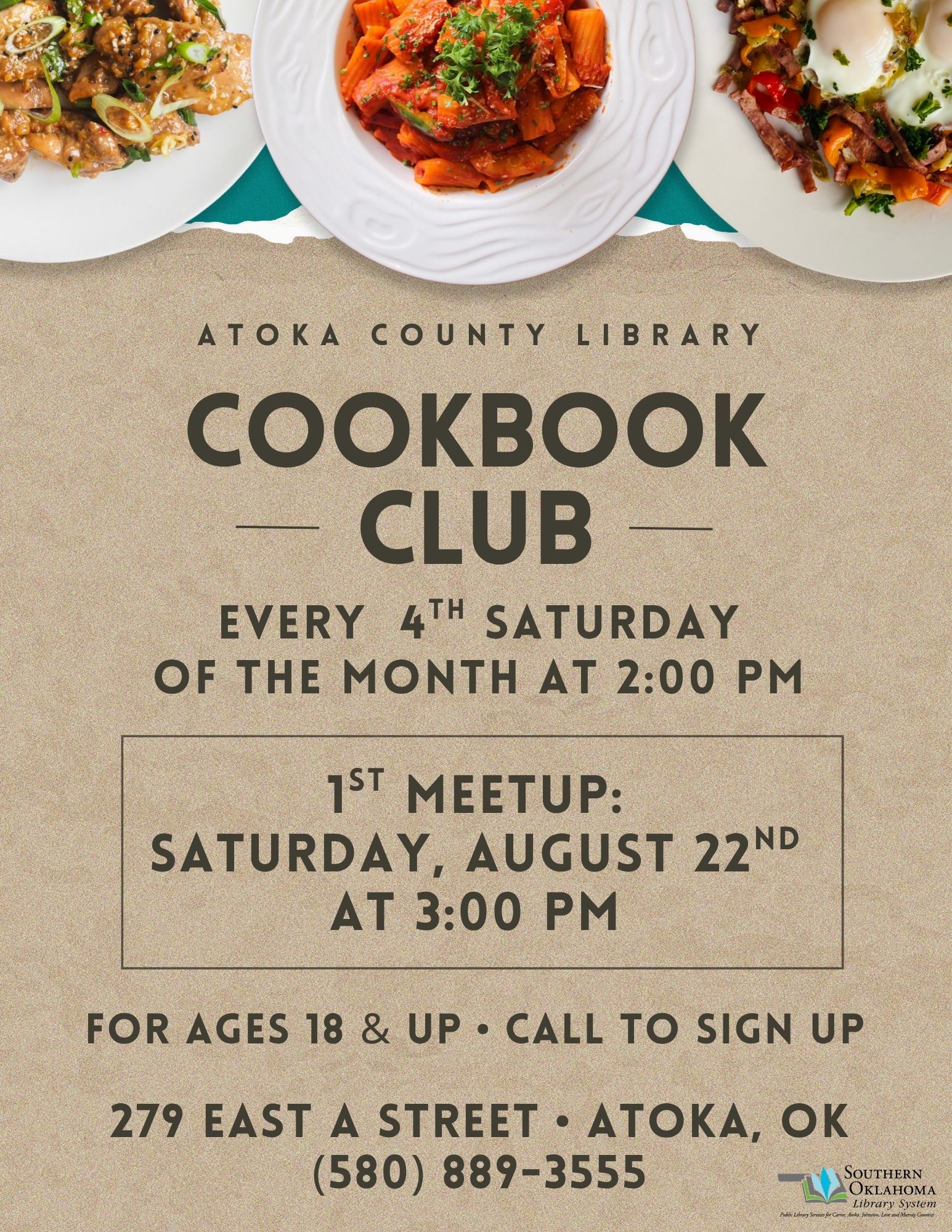 Cookbook Book ACL Flyer 2026