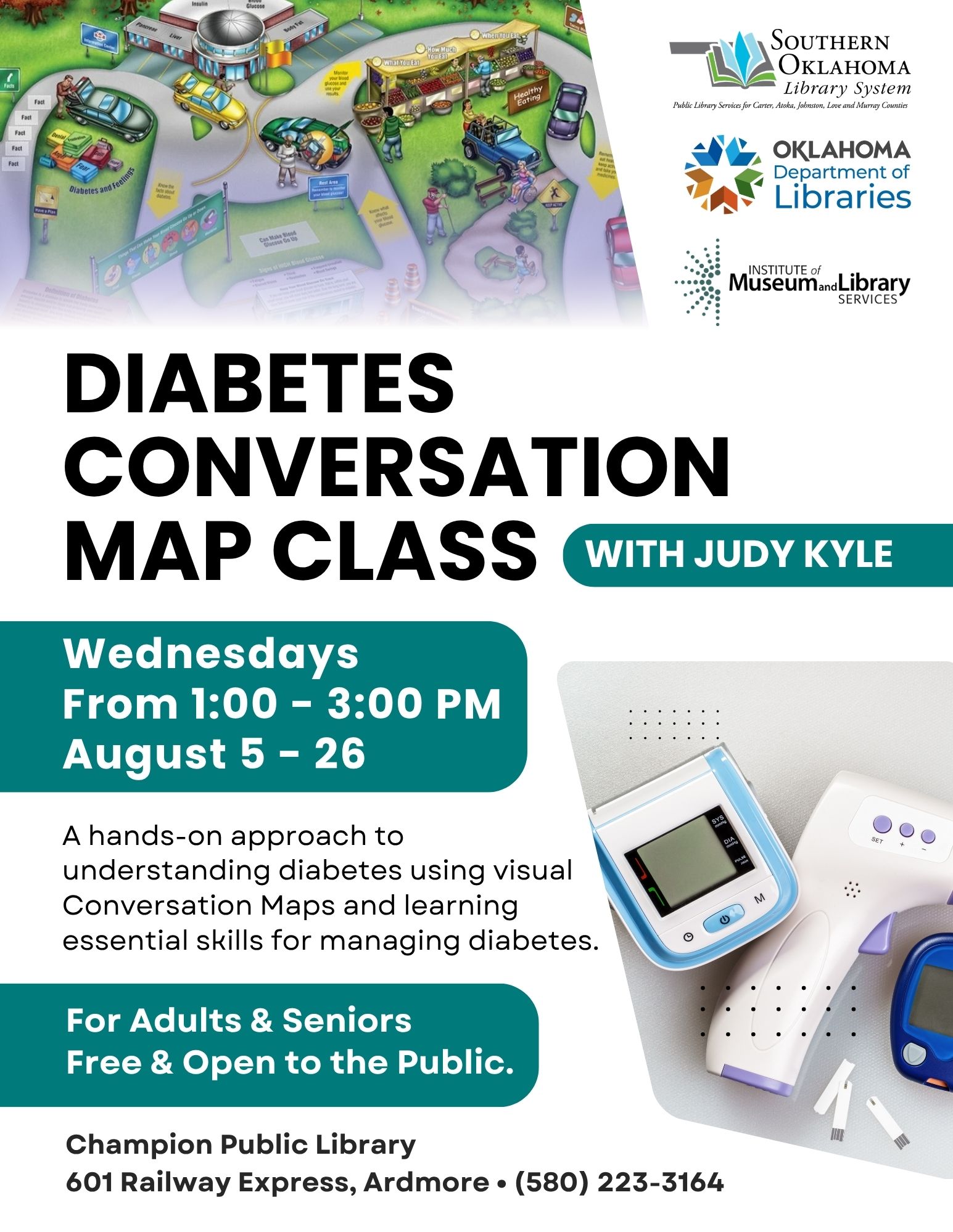 Diabetes Conversation Map Class Flyer CPL 2026