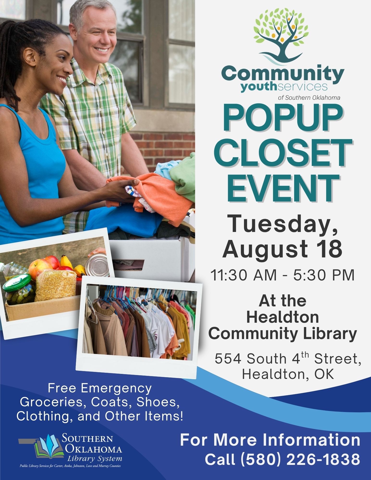 Popup Closet Event CYS HCL Flyer Aug 2026