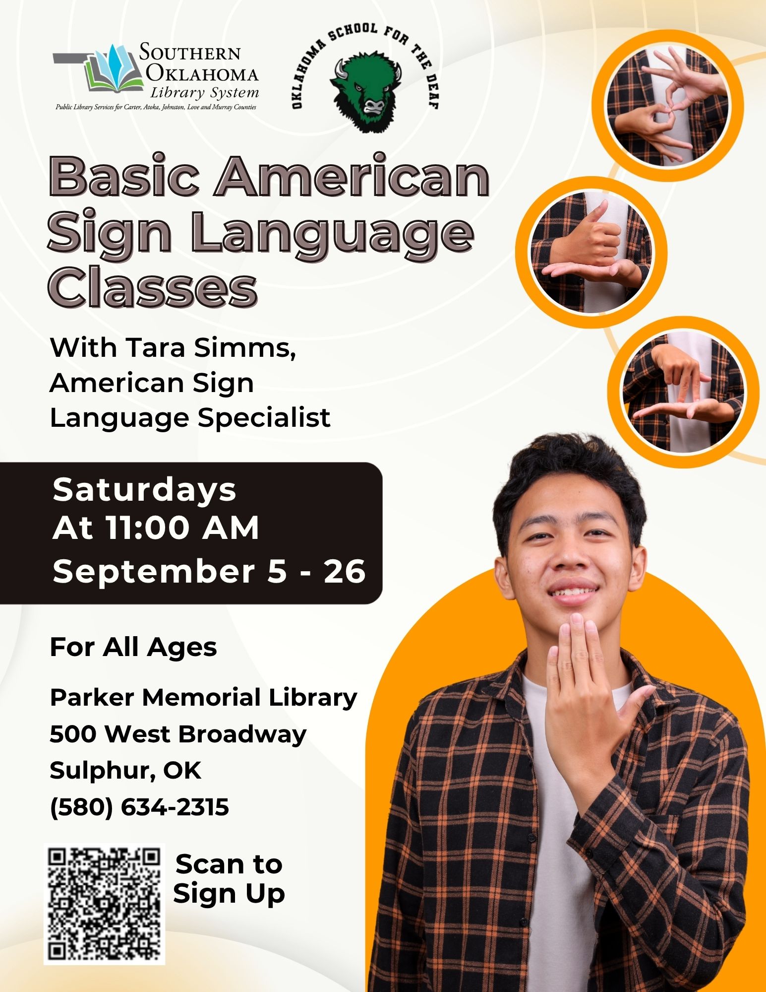 ASL Classes PML Flyer 2026