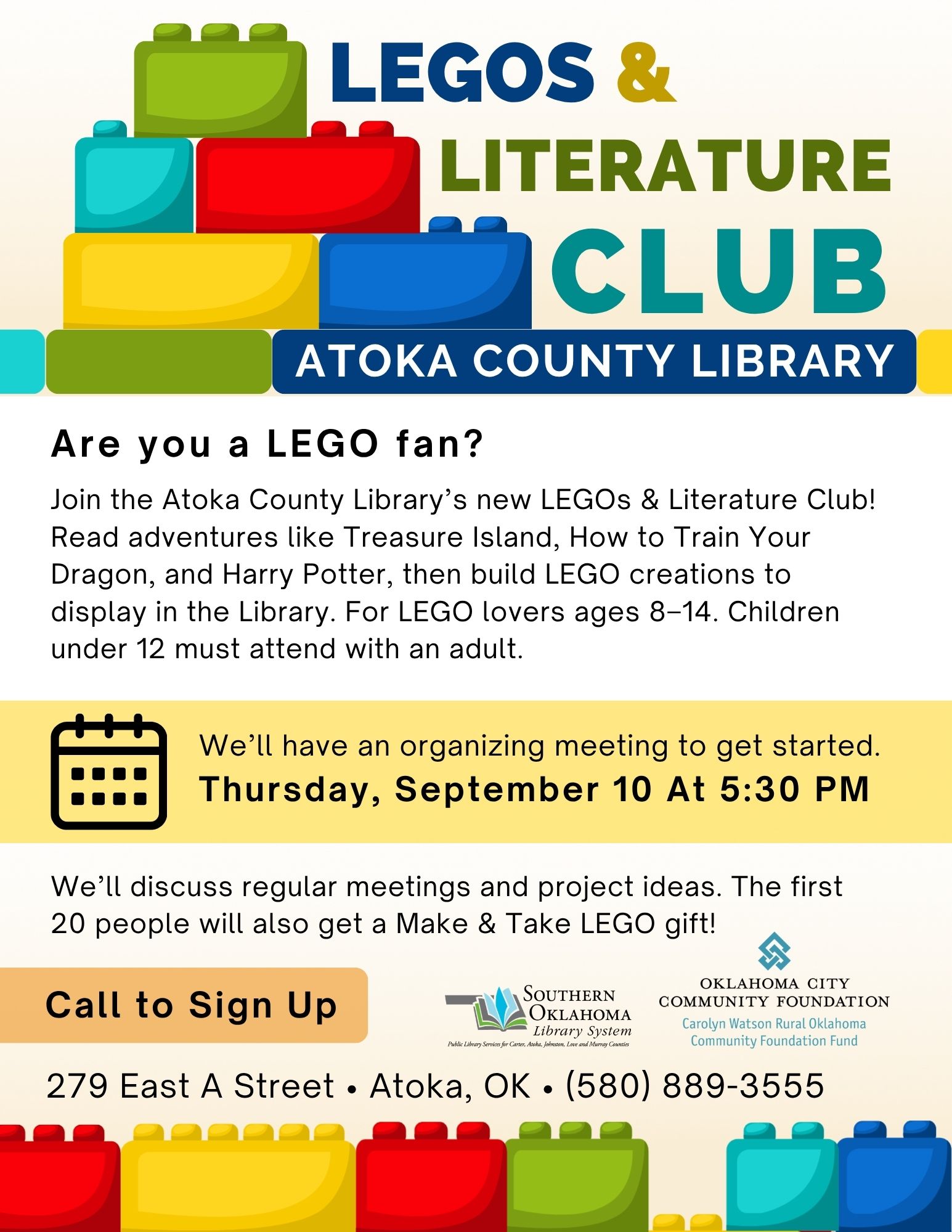 LEGOS & Literature Club ACL Flyer 2026 CW