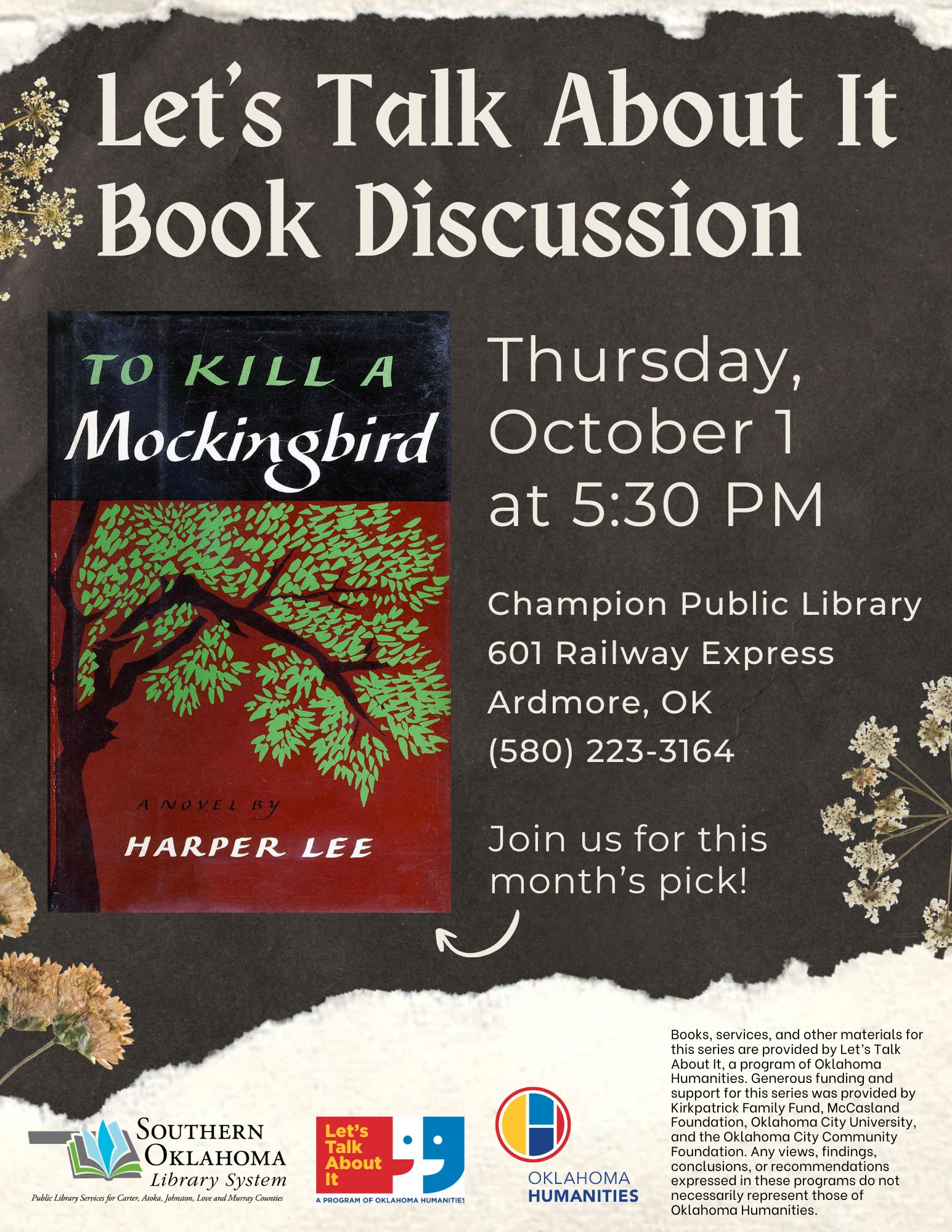 LTAI To Kill A Mockingbird CPL Flyer 2026