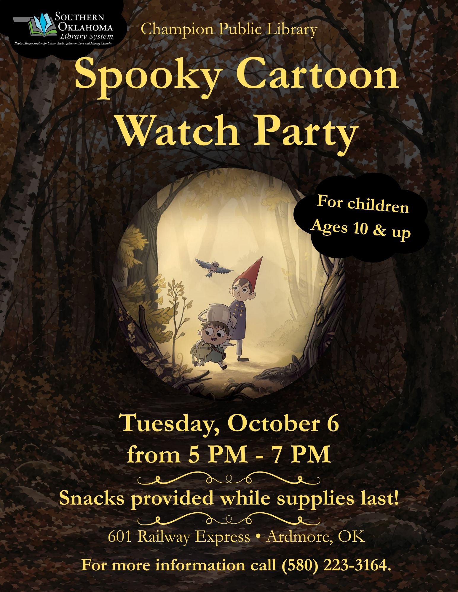 Over the Garden Wall Watch Party CPL 2026