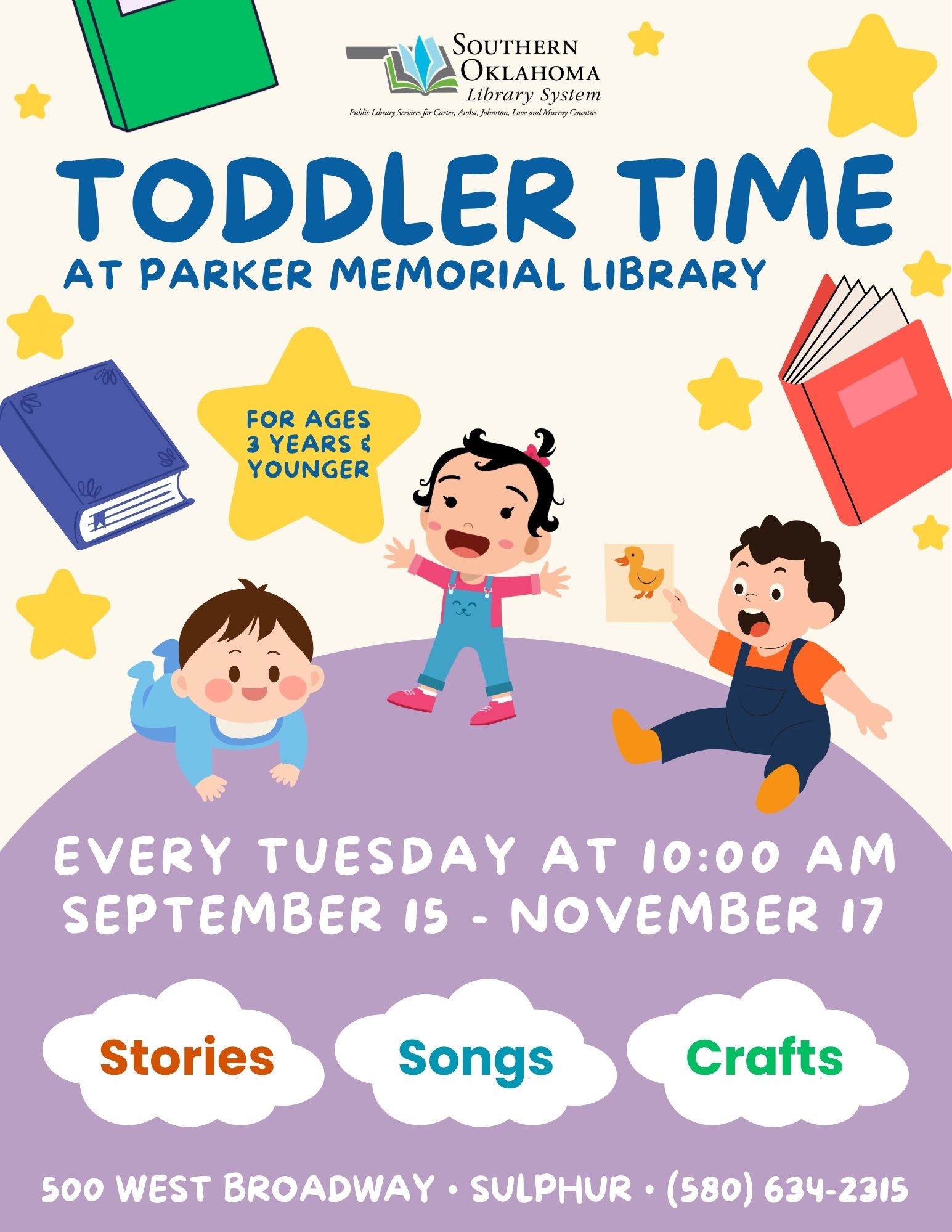 Toddler Time PML Flyer 2026 AUG