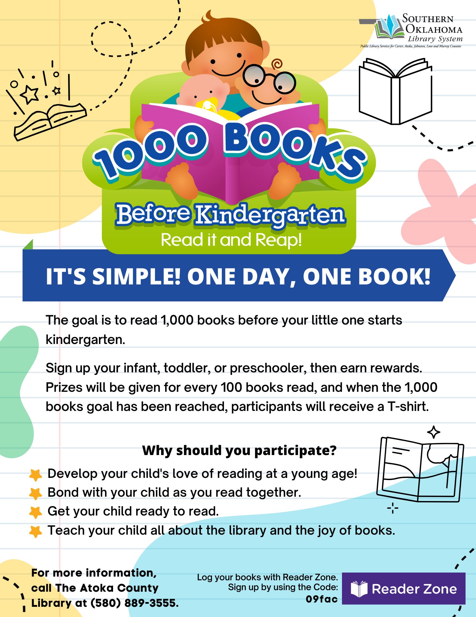 Updated 1000 Books Before Kindergarten Flyer ACL 2026