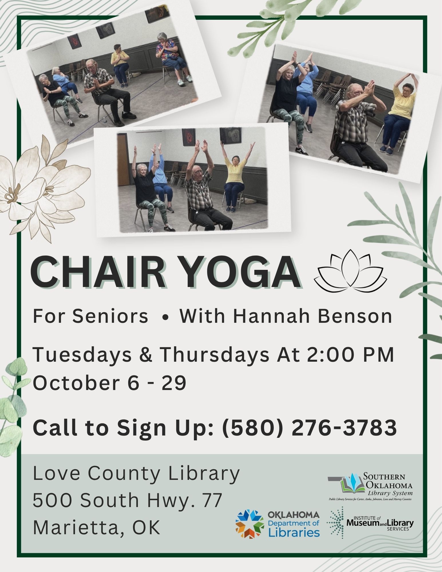 Chair Yoga Oct LCL Flyer 2026