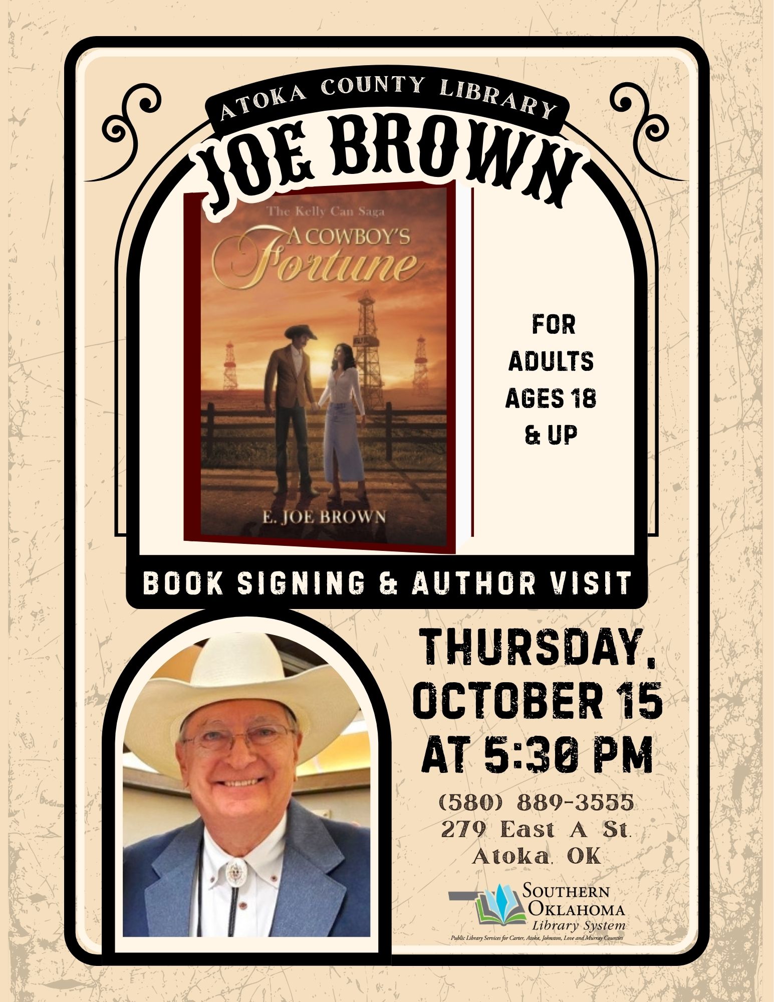 Joe Brown Book Signing ACL Flyer 2026