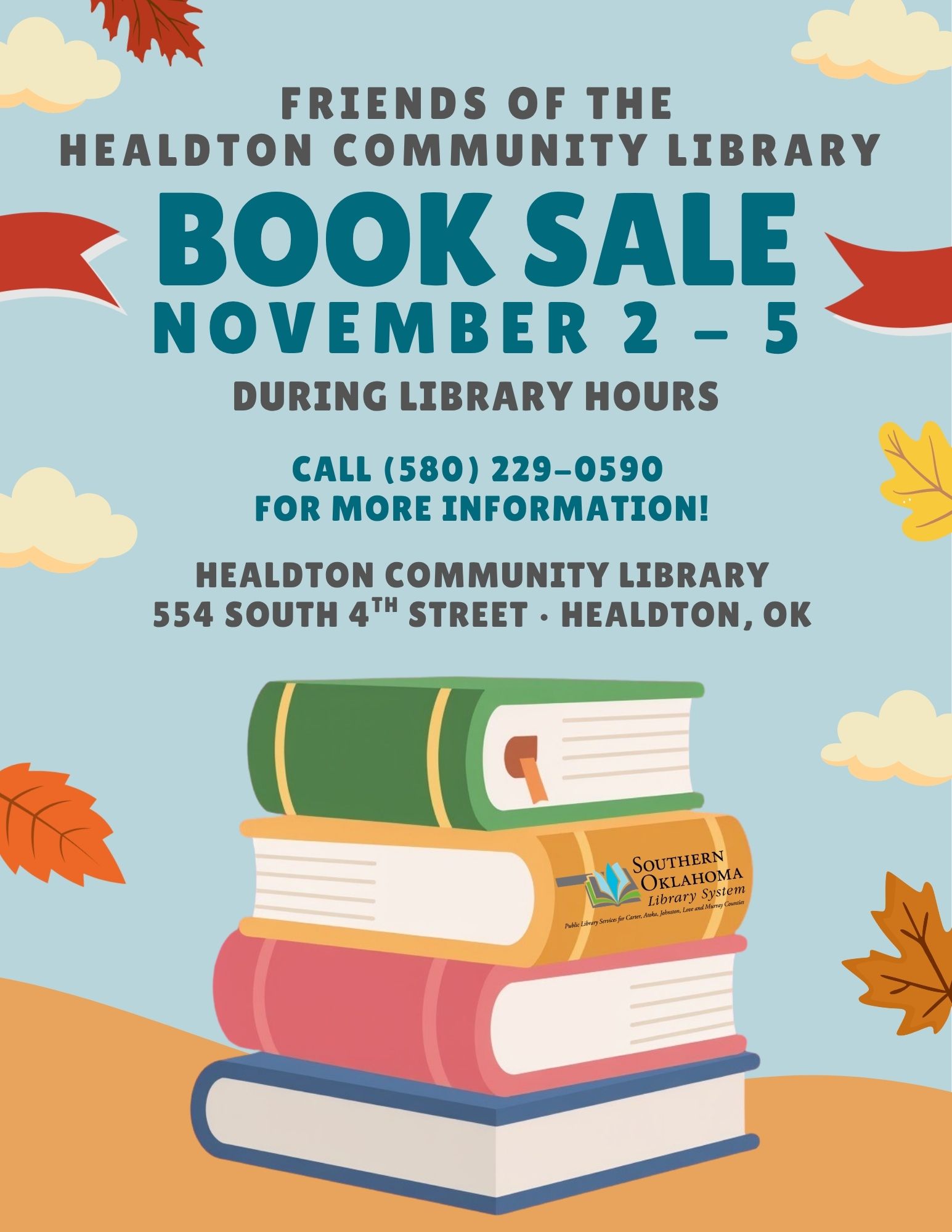 Updated Book Sale Nov HCL Flyer 2026