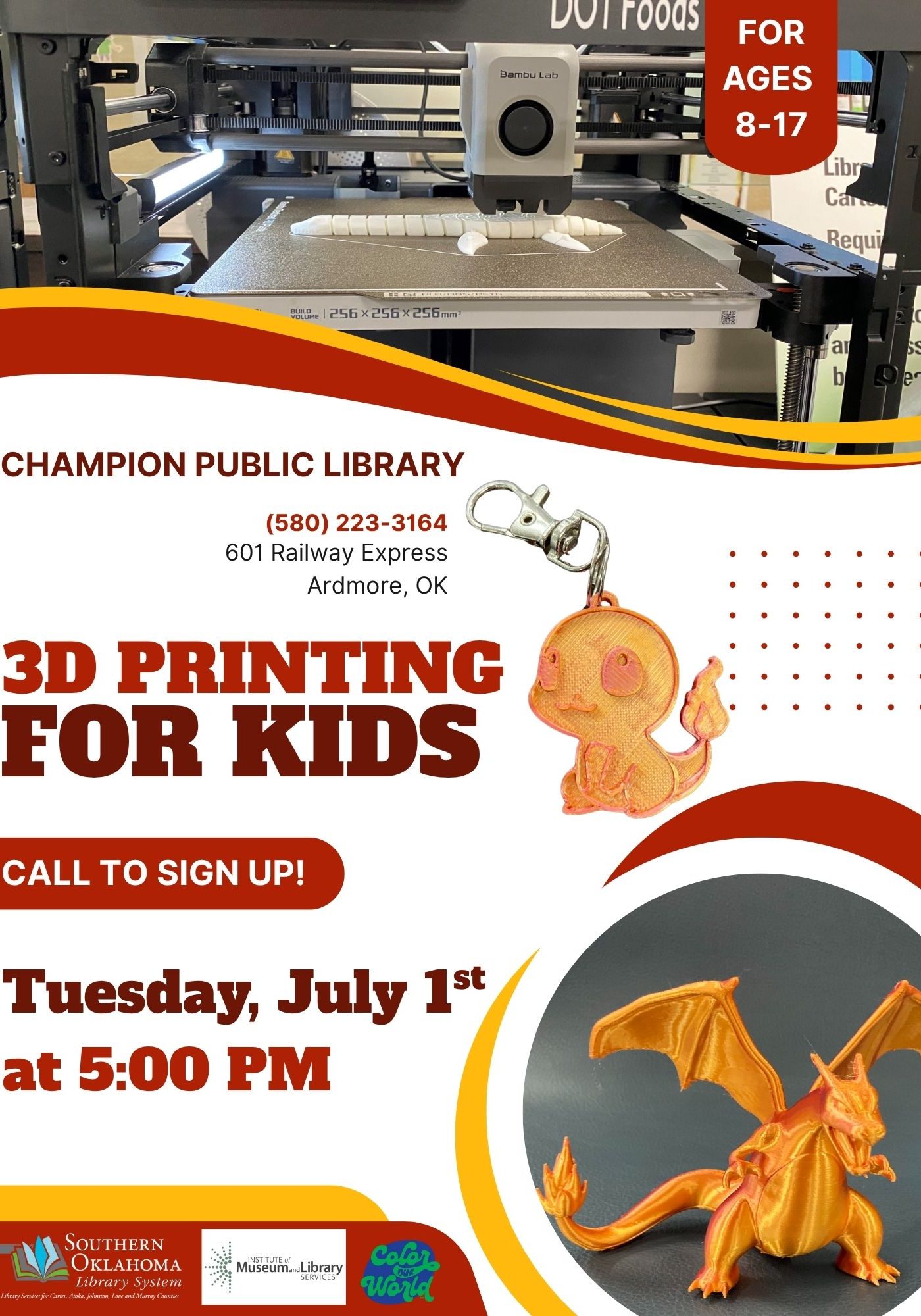 3D Printing Class 2025 JULY PR Flyer