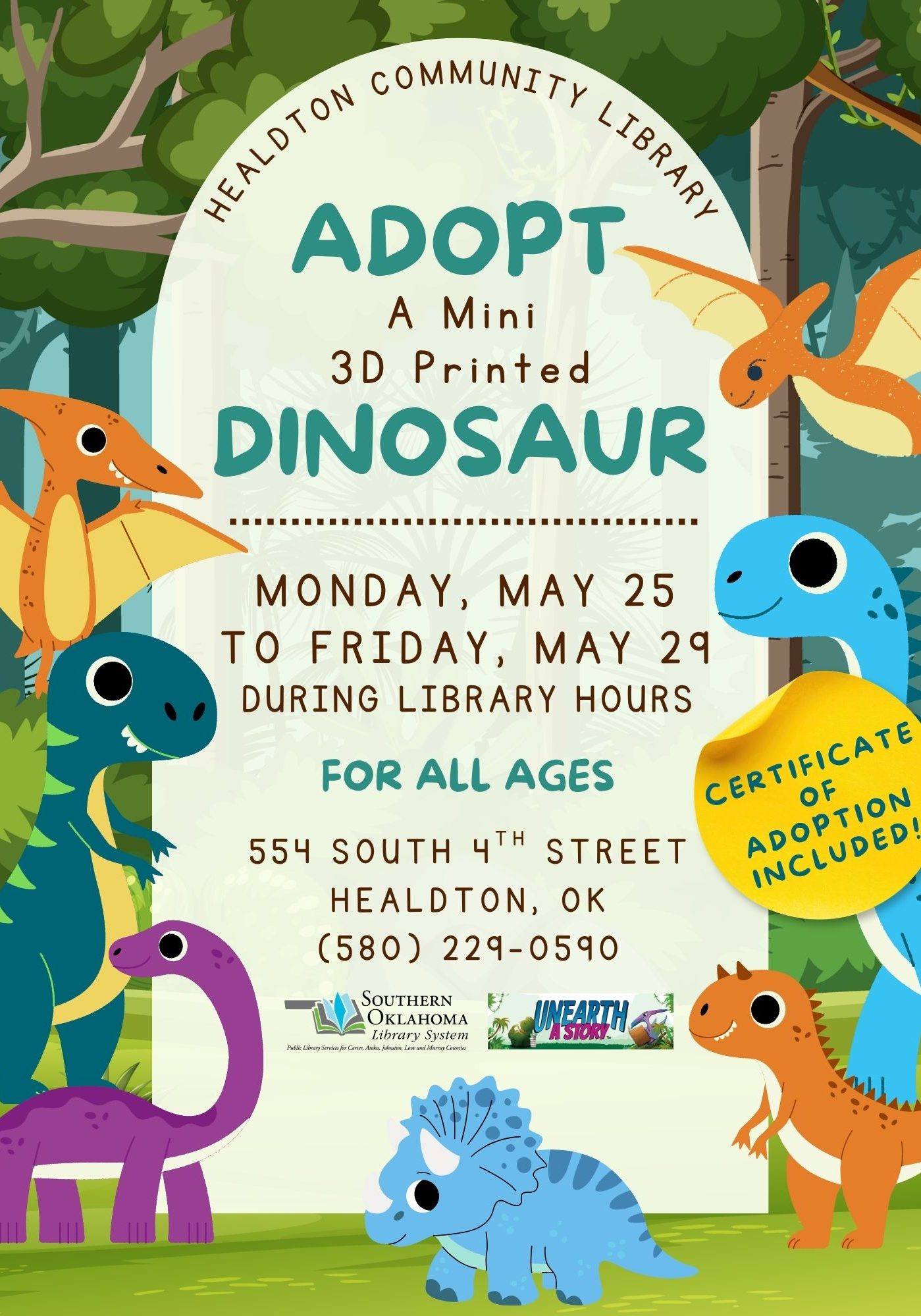 Adopt a Mini Dino HCL Flyer SRP 2026