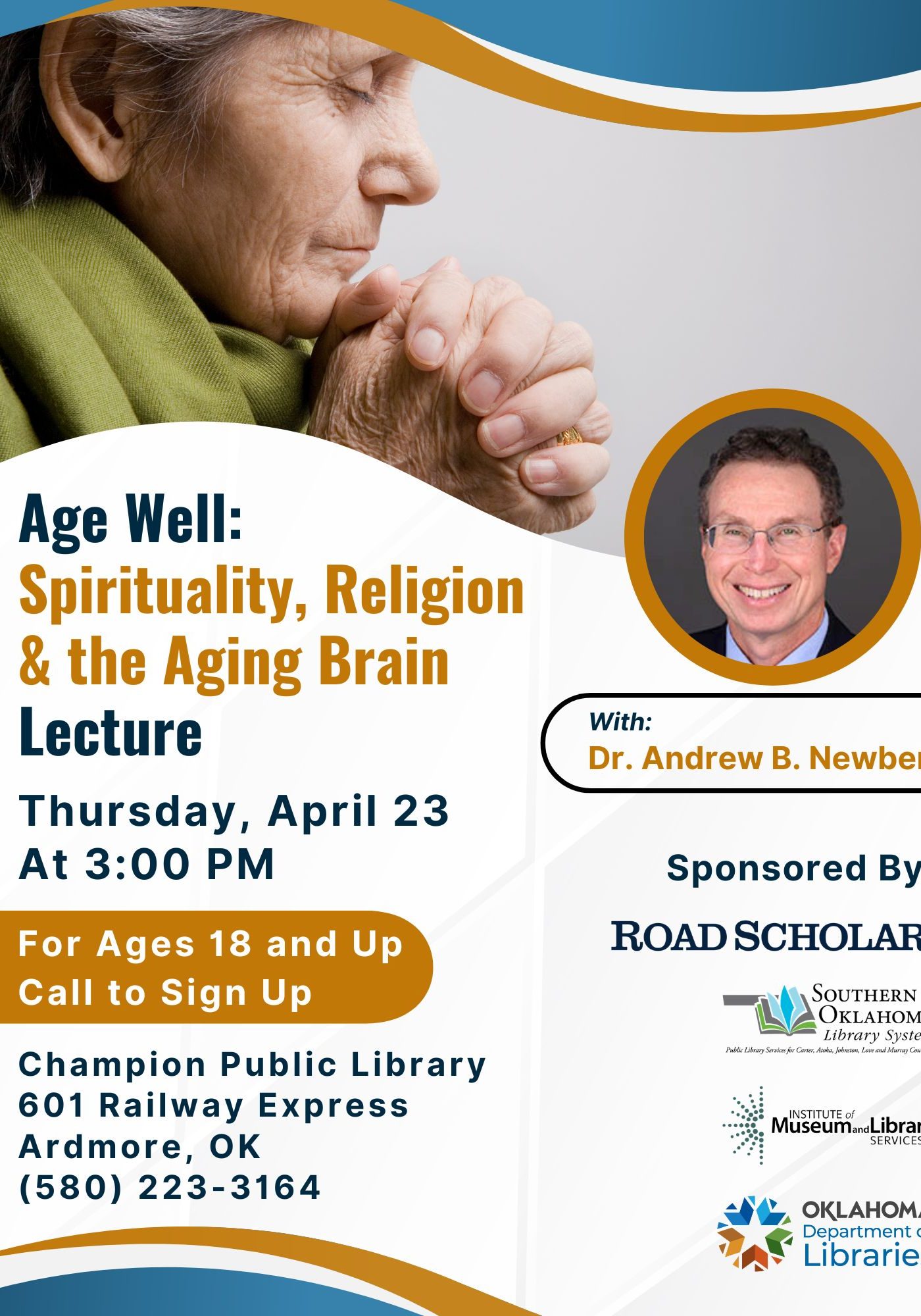 Age Well Spirituality, Religion & the Aging CPL Flyer 2026