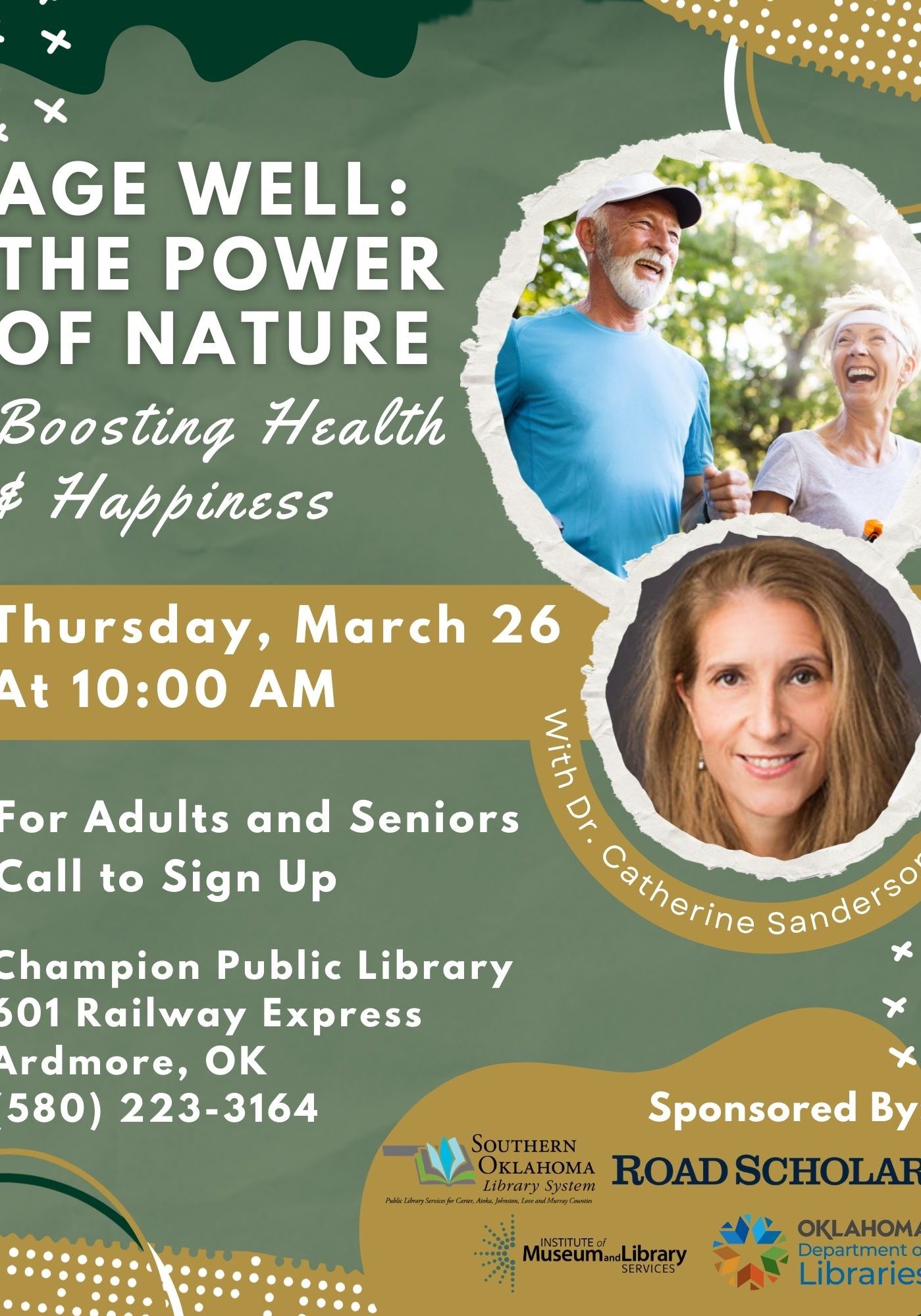 Age Well The Power of Nature CPL Flyer 2026