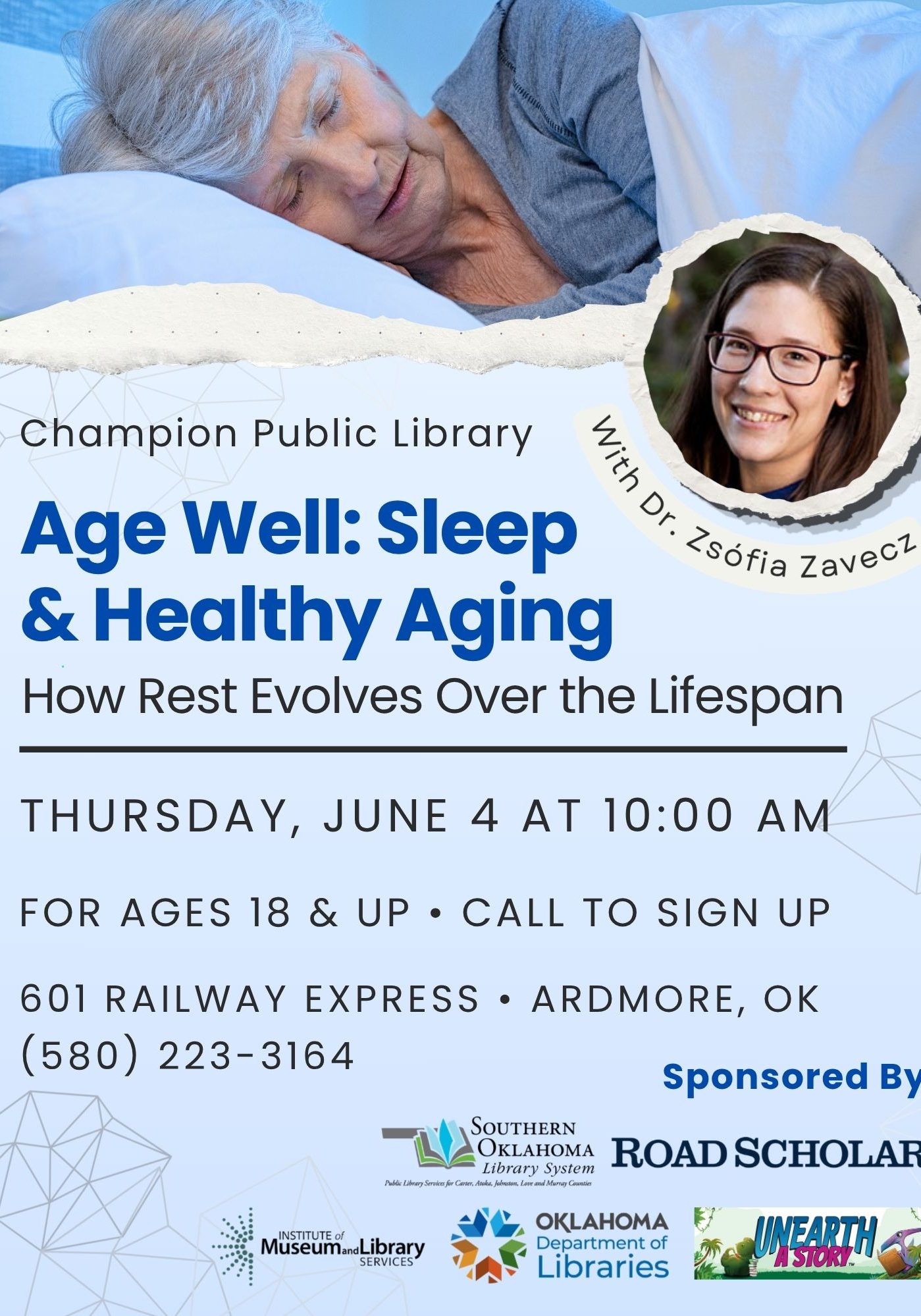 Ages Well Sleep & Healthy Aging CPL Flyer SRP 2026