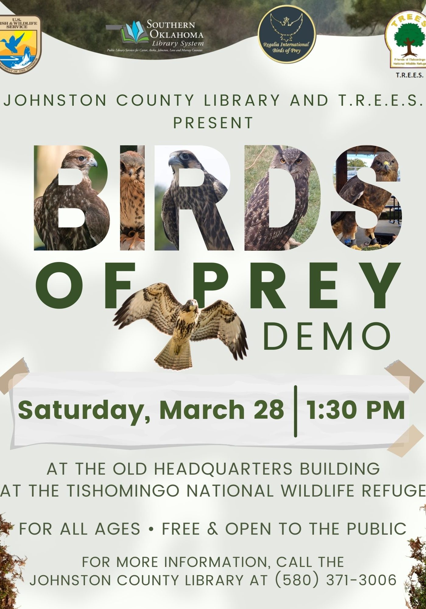 Birds of Prey Demo Refuge JCL Flyer 2026