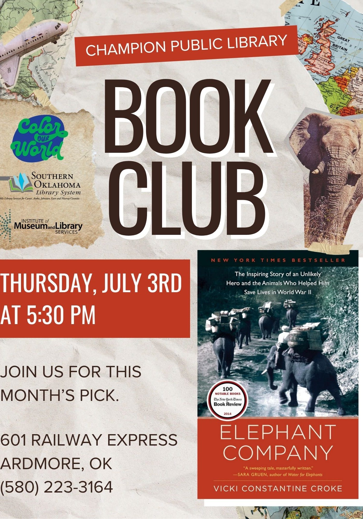 Book Club Elephant Company CPL Flyer SRP 2025