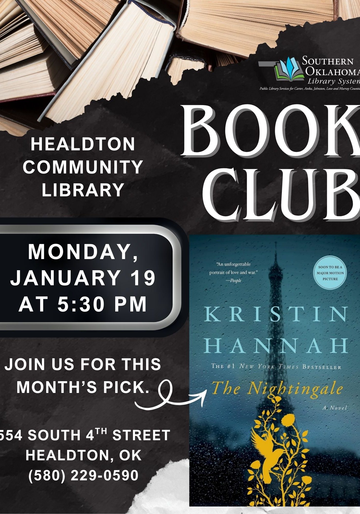 Book Club Nightingale HCL Flyer 2026