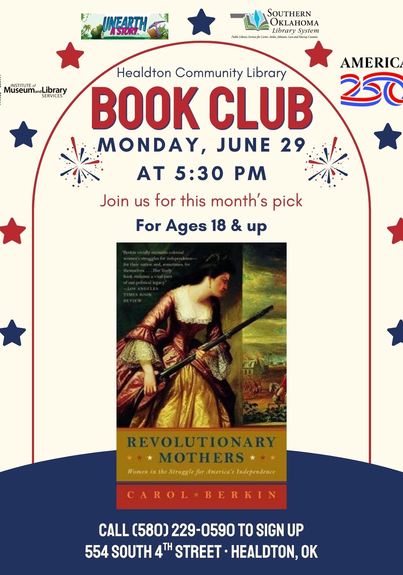 Book Club Revolutionary Mothers HCL Pr Flyer 2026