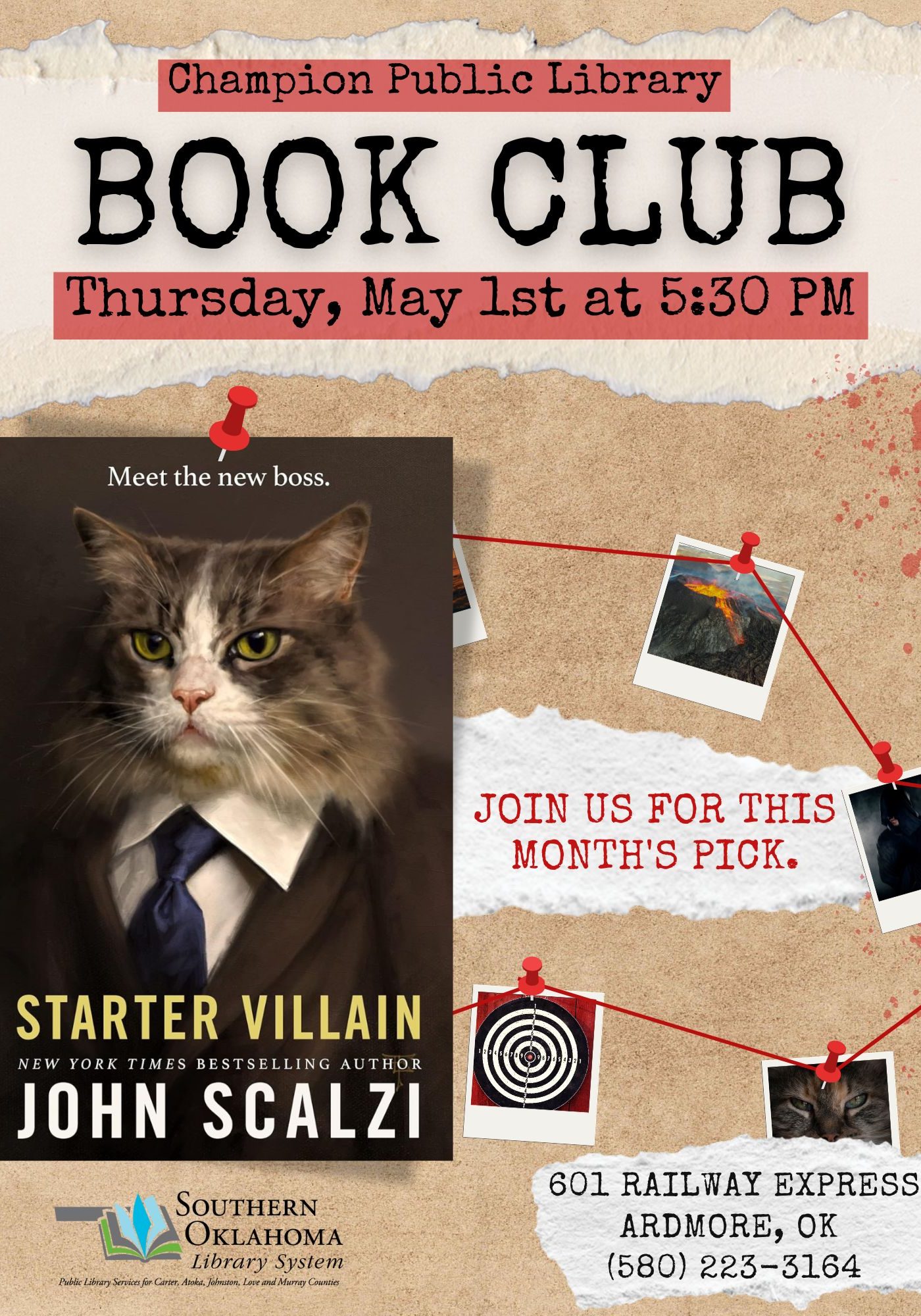 Book Club Starter Villain CPL Flyer 2025
