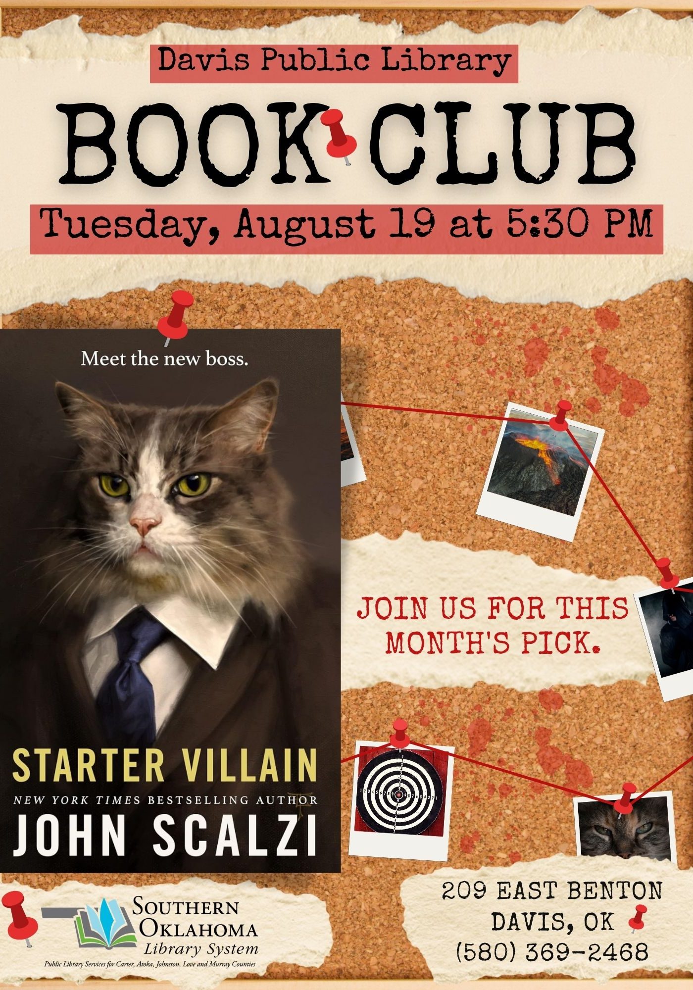 Book Club Starter Villain DPL Flyer 2025