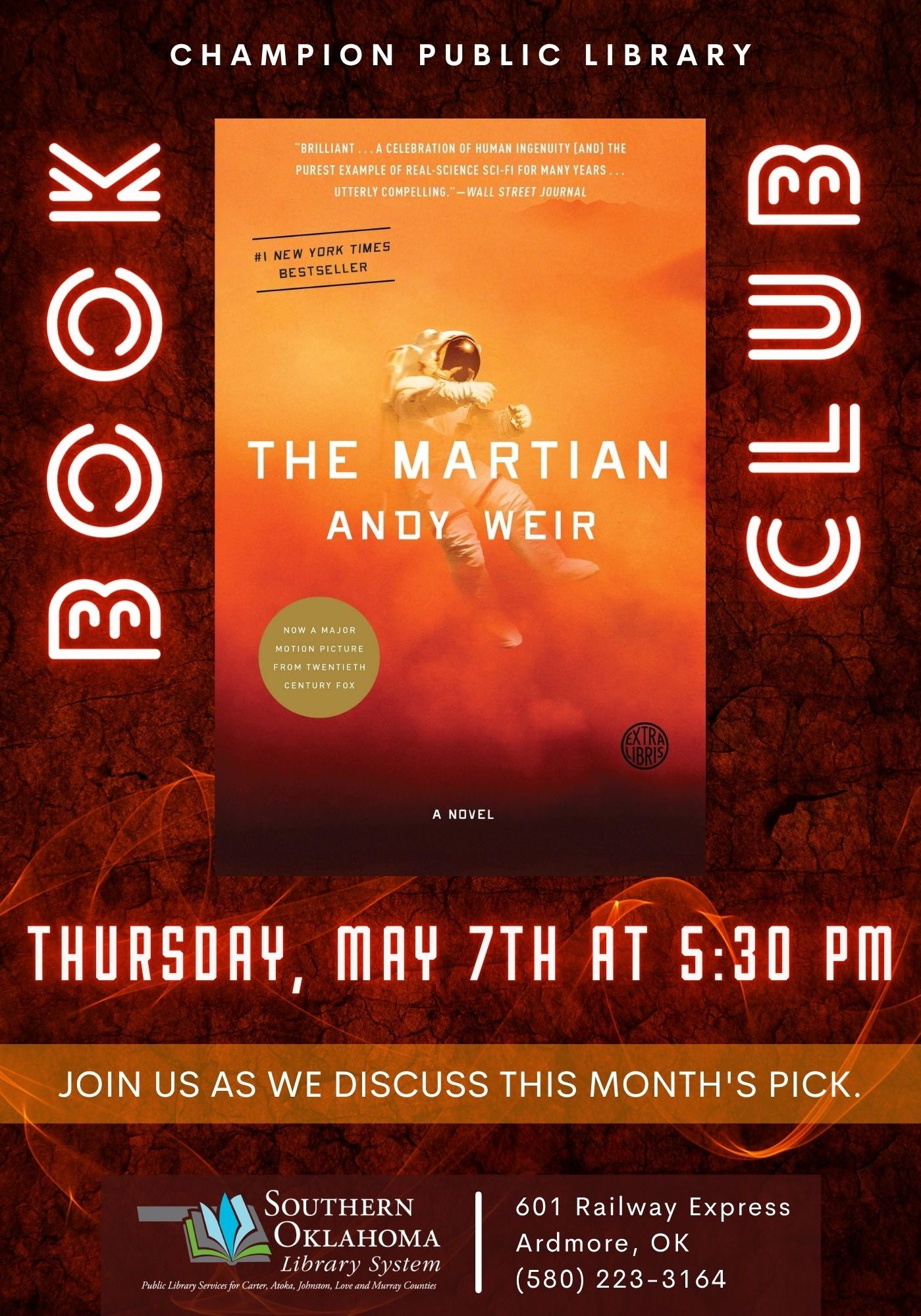 _Book Club The Martian CPL Flyer 2026