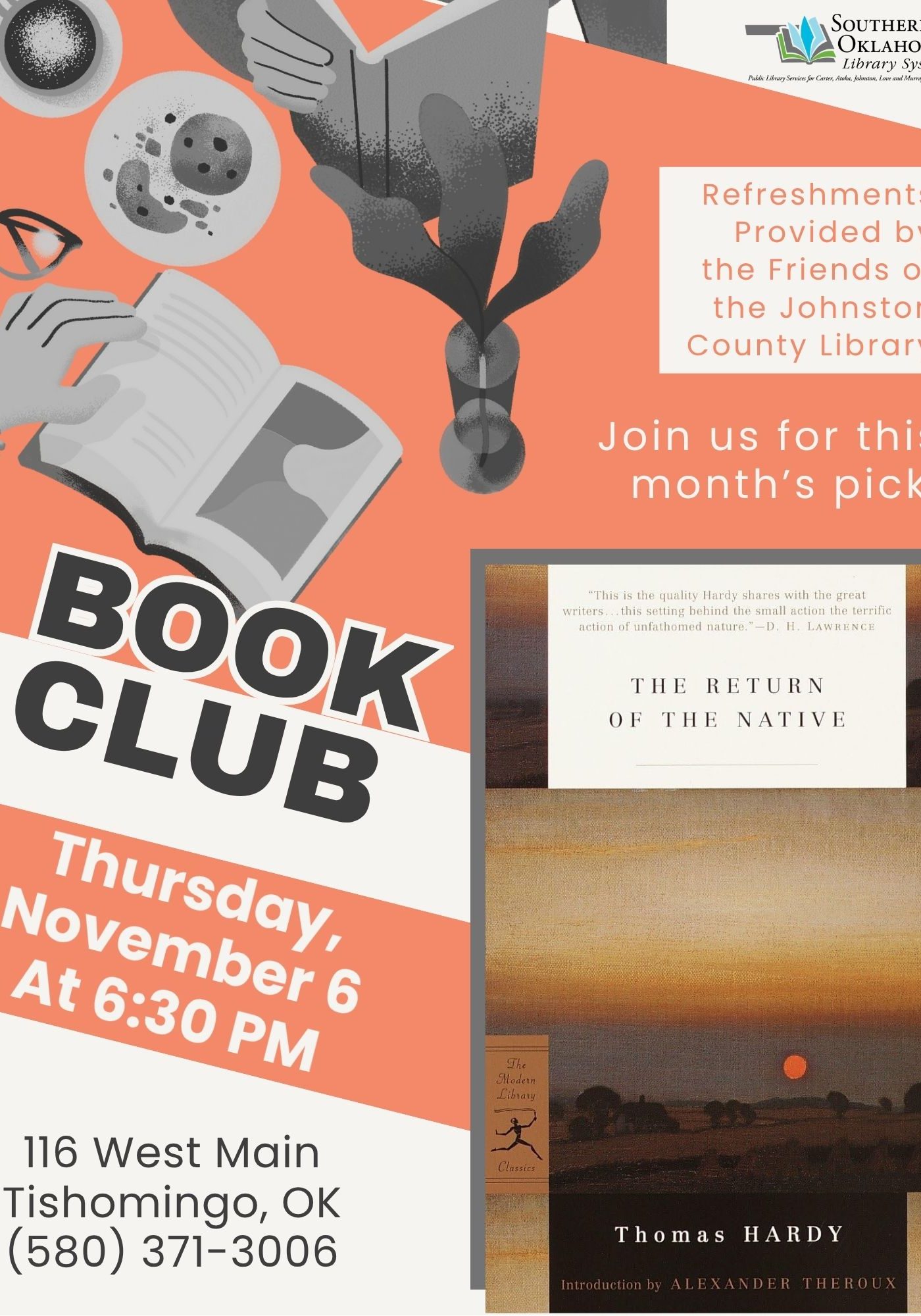 Book Club The Return of the Native JCL Flyer 2025