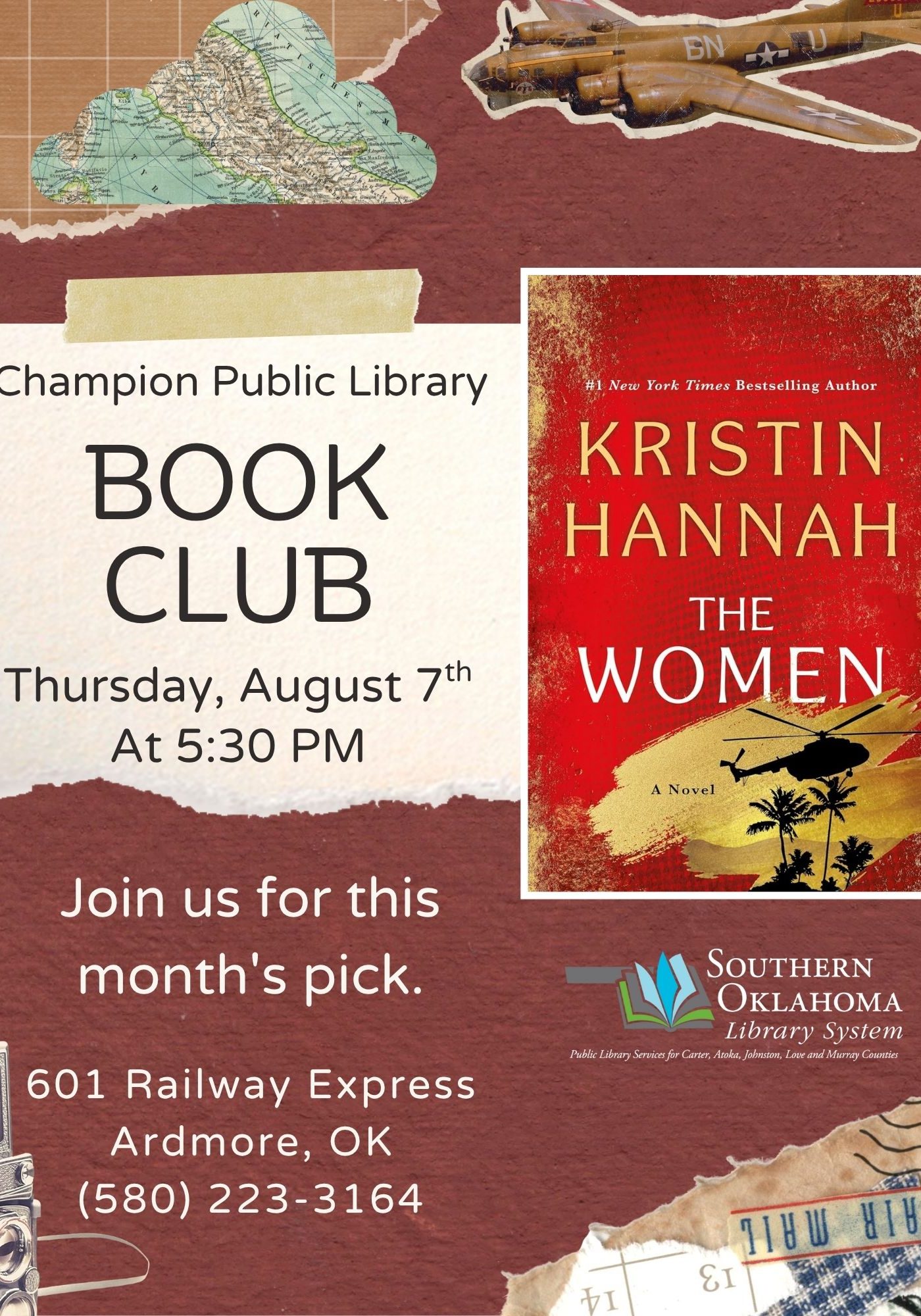Book Club The Women CPL Flyer 2025