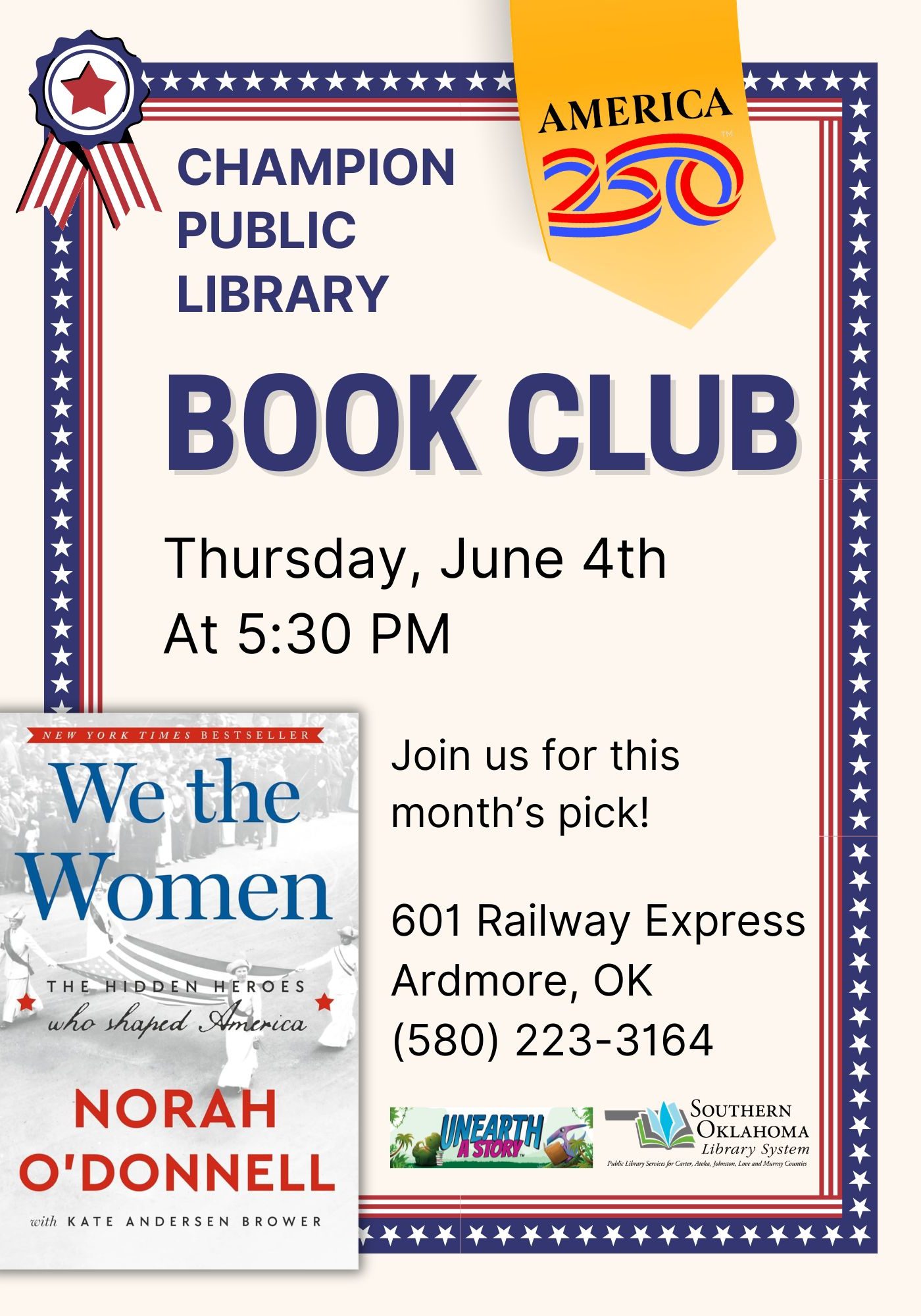 Book Club We the Women CPL Flyer 2026