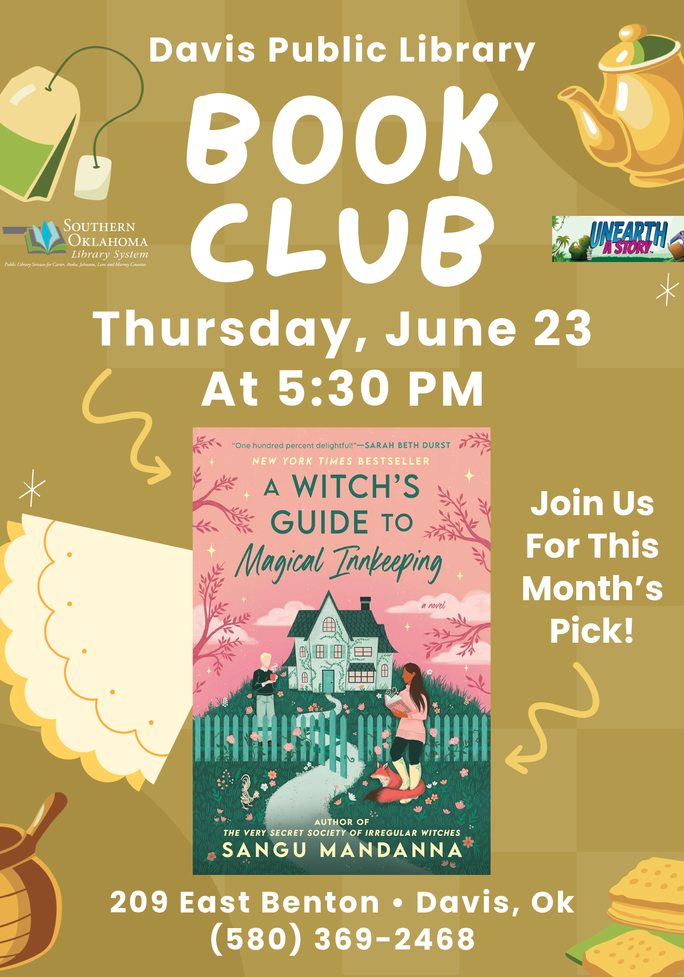 Book Club Witch's Guide to Magical Innkeeping DPL Flyer SRP 2026