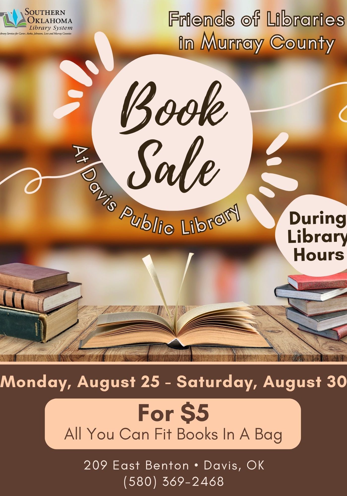 Book Sale DPL Flyer AUG 2025