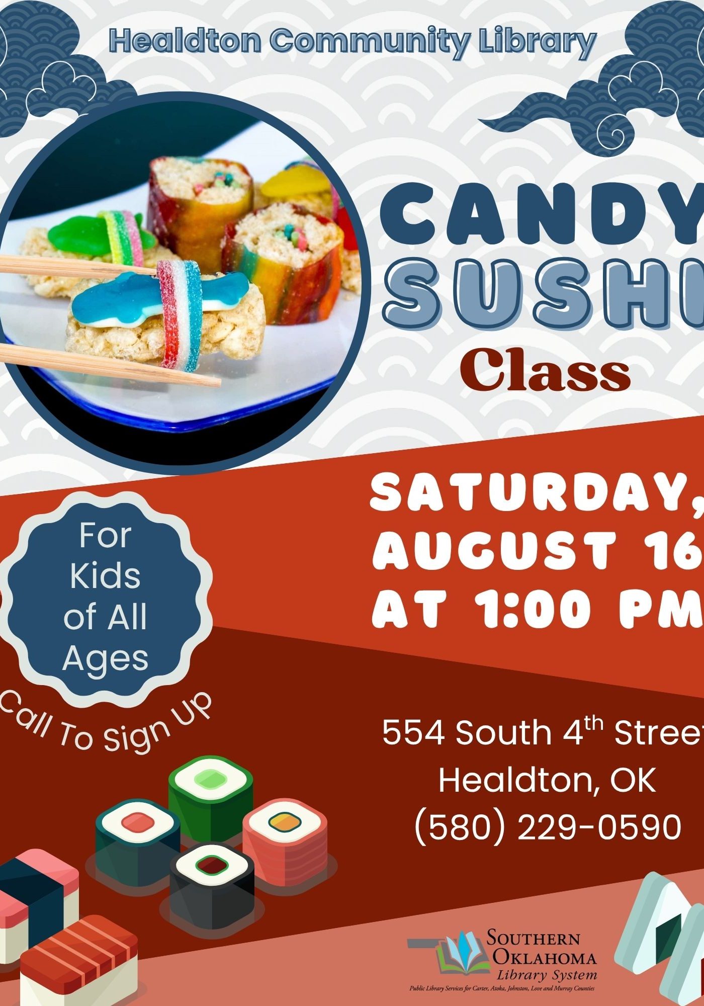 Candy Sushi Class HCL Flyer SRP 2025