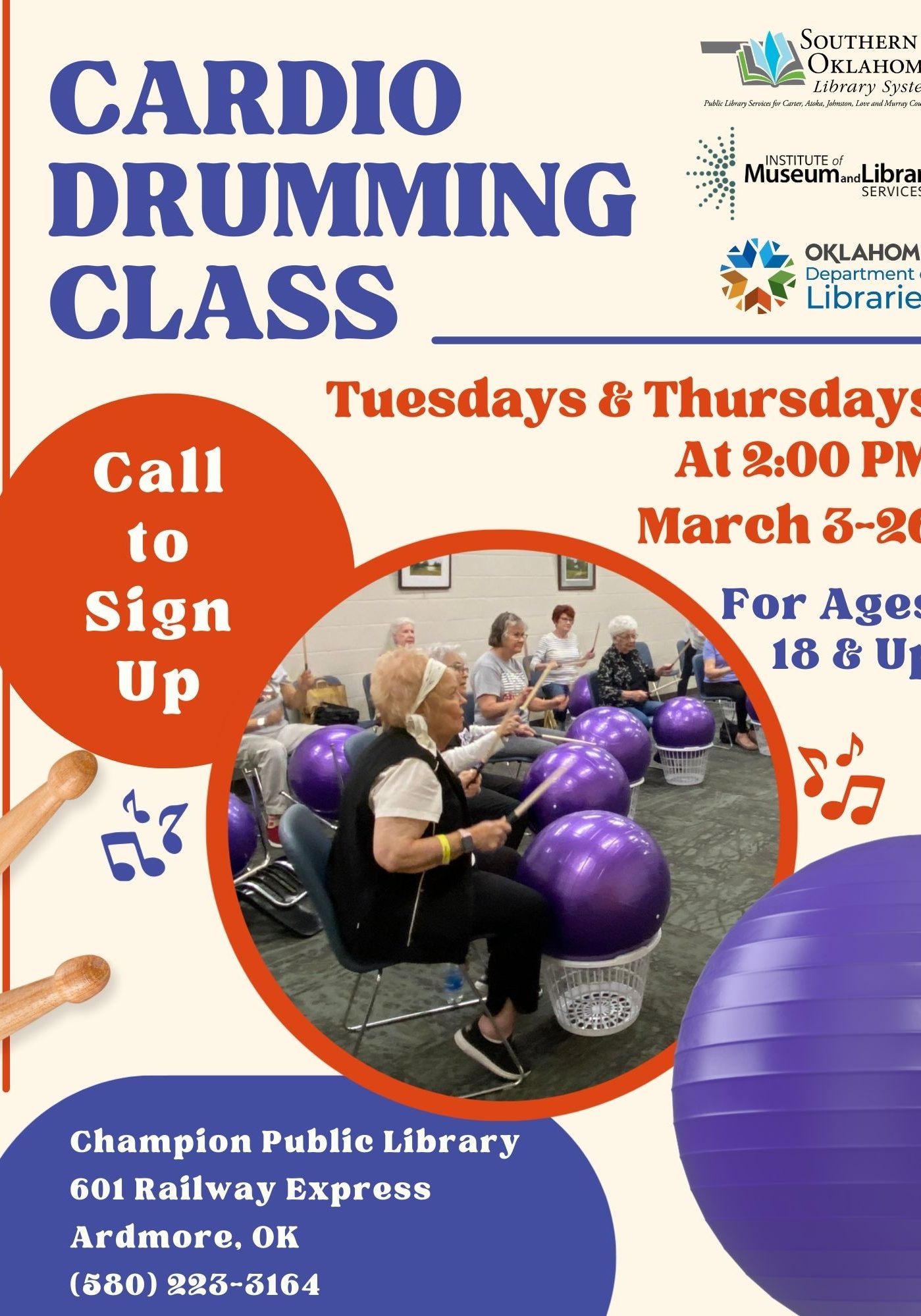 Cardio Drumming CPL MAR Flyer 2026