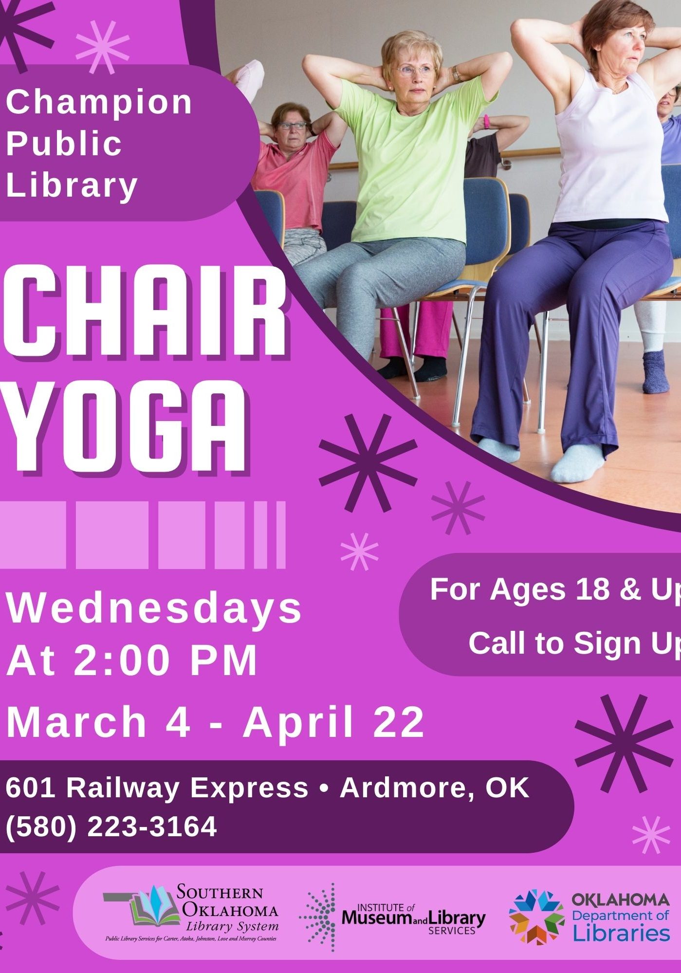 Chair Yoga CPL MAR Flyer 2026