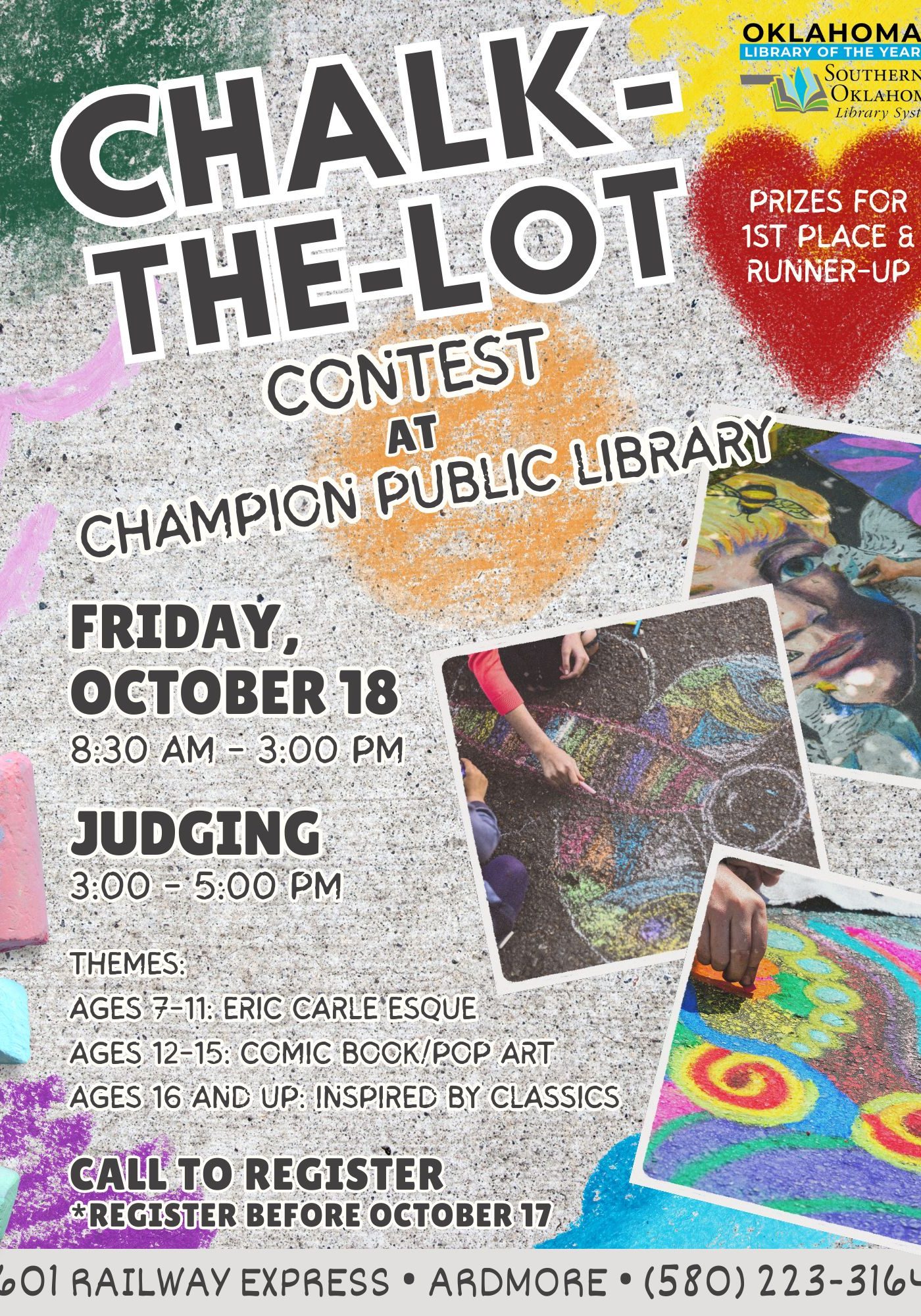 Chalk-The-Lot Contest CPL Flyer