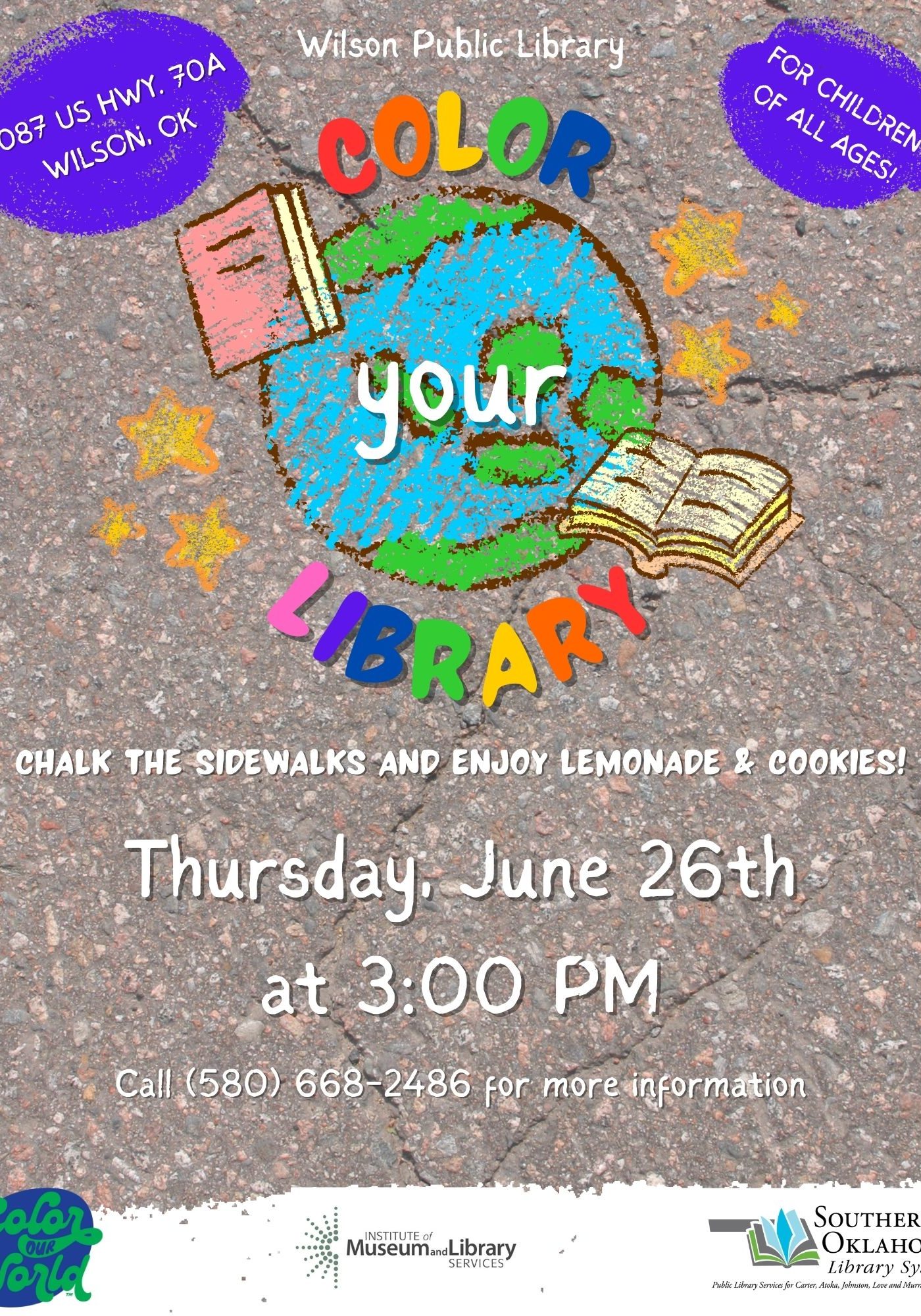 Color your Library WPL 2025 PR Flyer