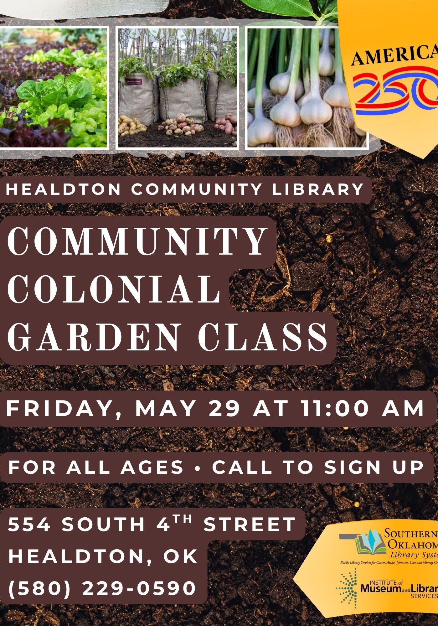 Community Colonial Garden Class HCL Flyer SRP 2026