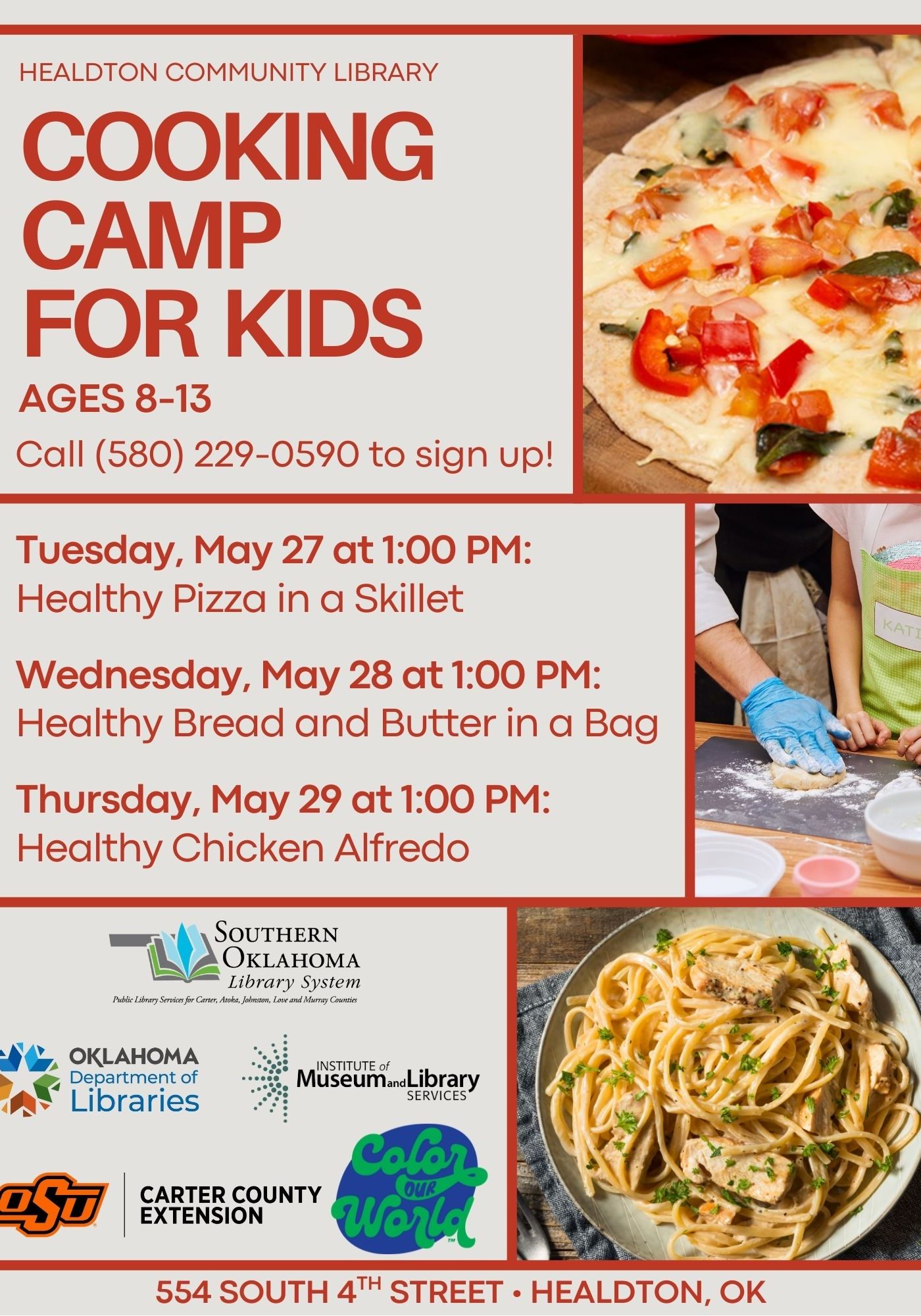 Cooking Camp for Kids HCL Flyer 2025 SRP