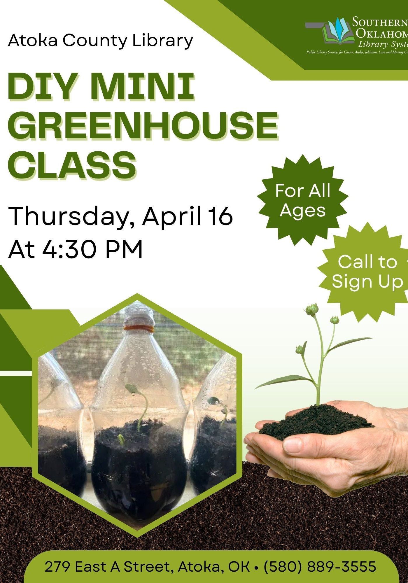 DIY Mini Greenhouse ACL Flyer 2026