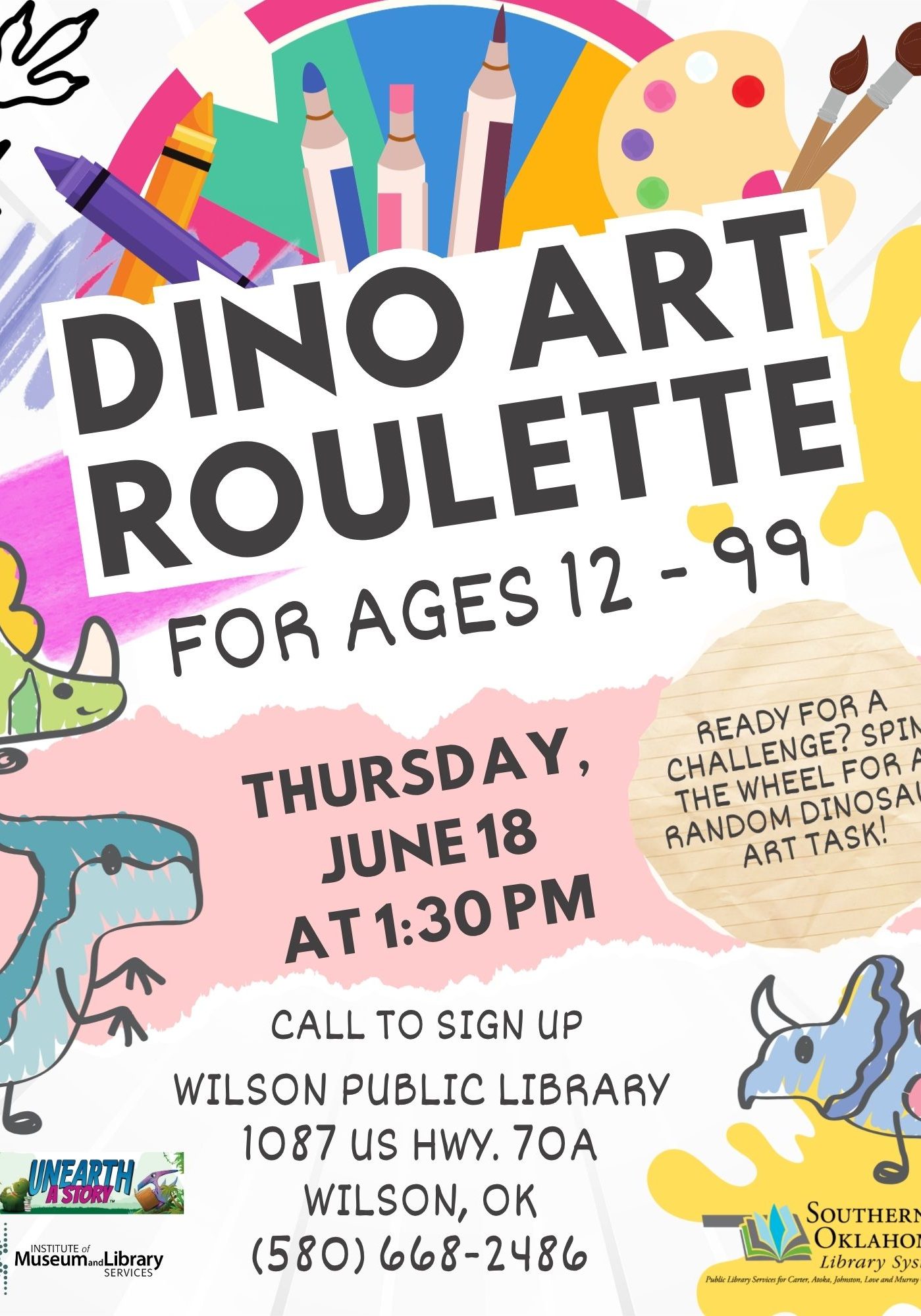 Dino Art Roulette WPL Flyer SRP 2026