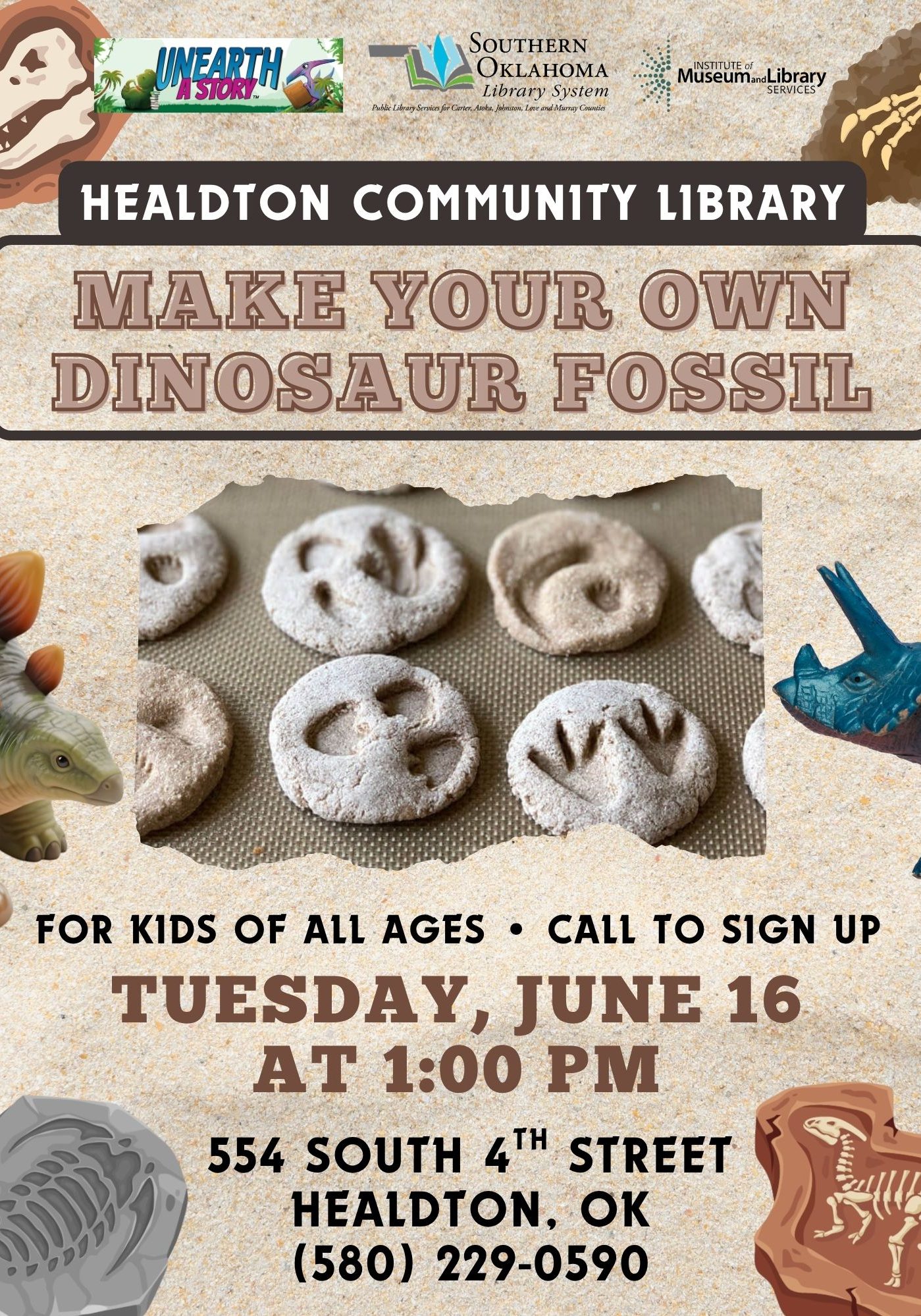 Dinosaur Fossil Craft Class HCL Flyer SRP 2026