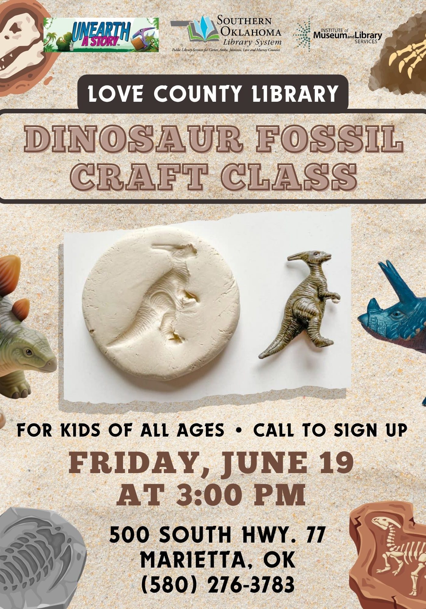 Dinosaur Fossil Craft Class LCL Flyer SRP 2026