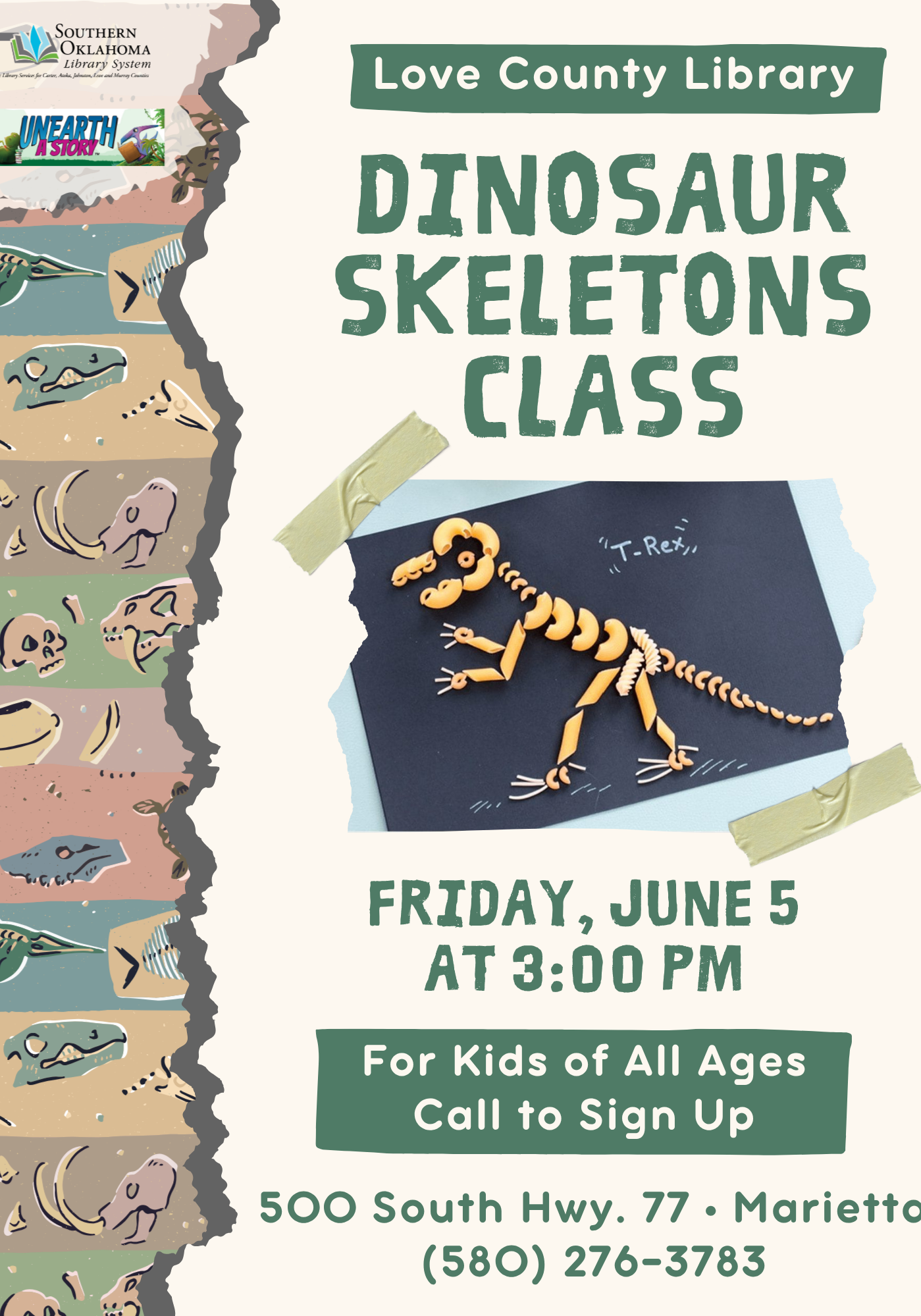 Dinosaur Skeletons Class LCL Flyer SRP 2026
