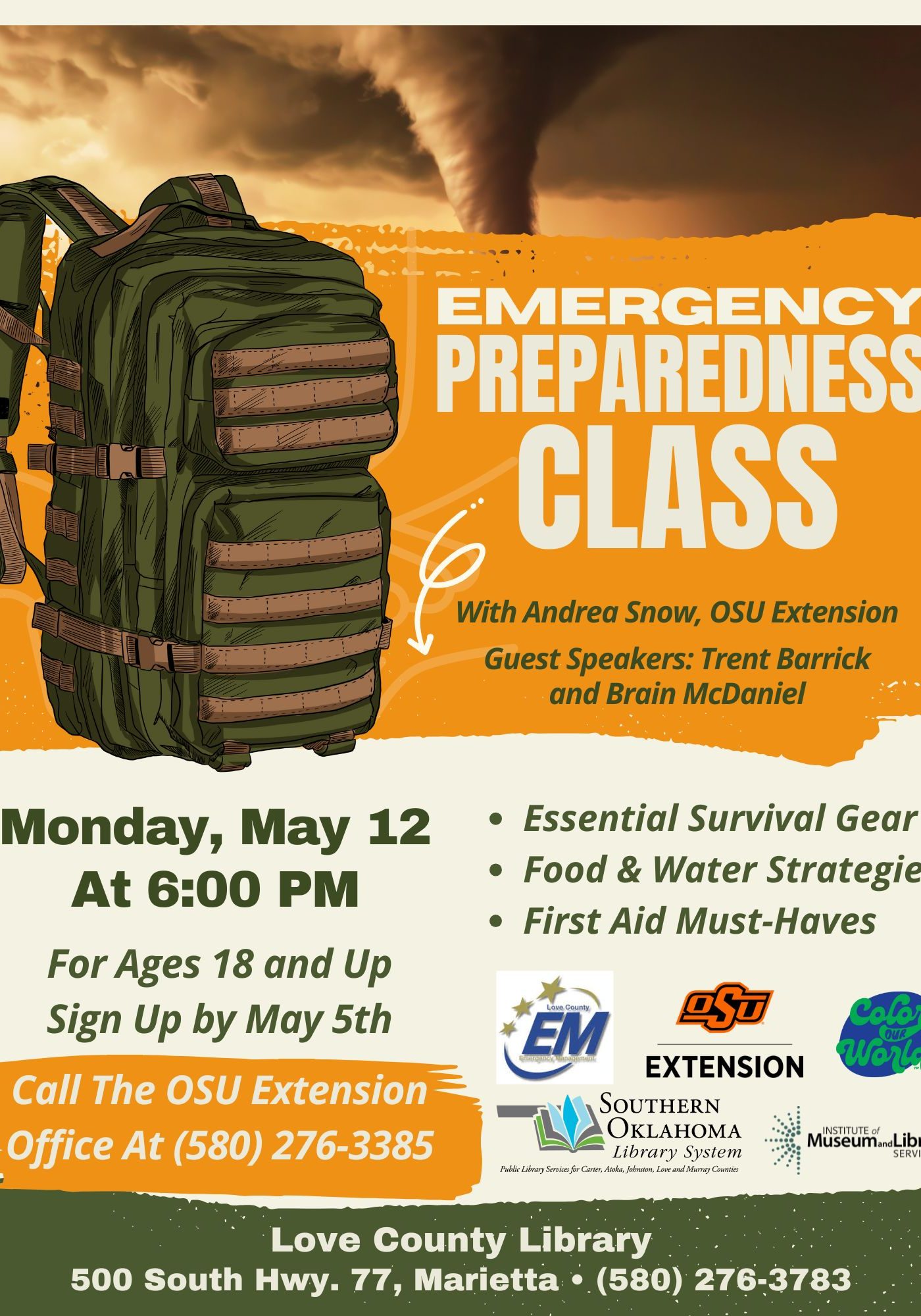 Emergency Preparedness Class LCL Flyer SRP 2025