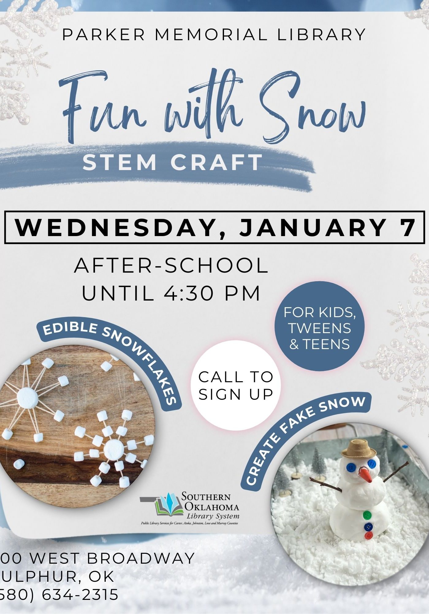 Fun with Snow PML Flyer 2026