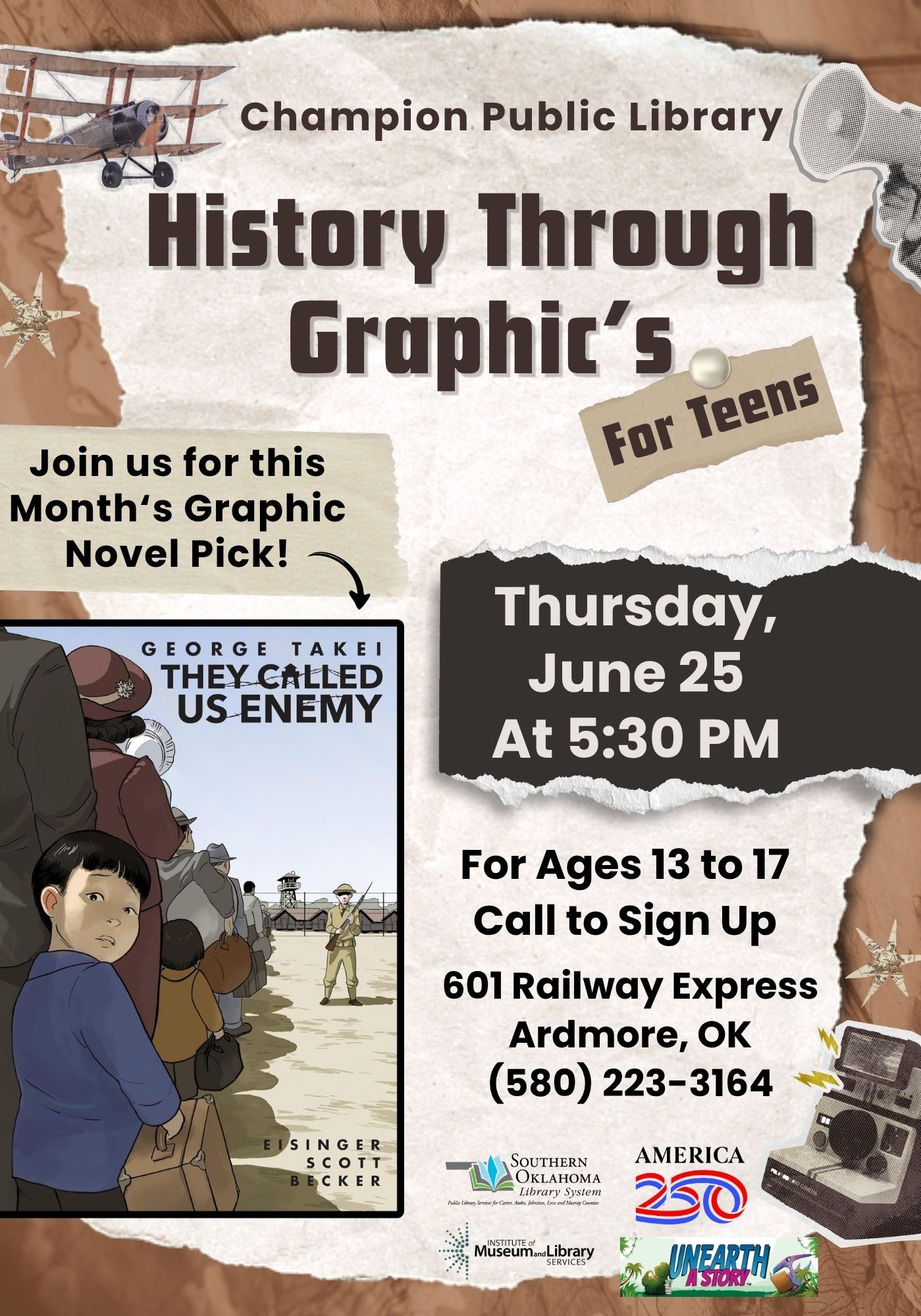 History Through Graphics They Called Us Enemy CPL Flyer A250 SRP 2026