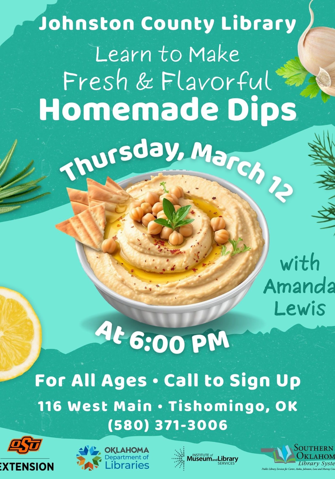 Homemade Dips JCL Flyer 2026