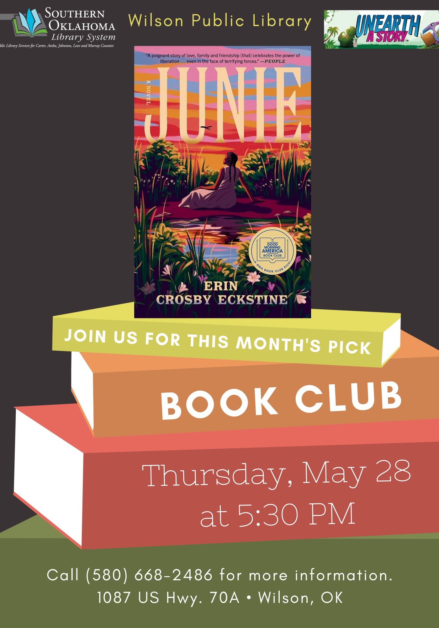 Junie Book Club WPL 2026 Pr Flyer