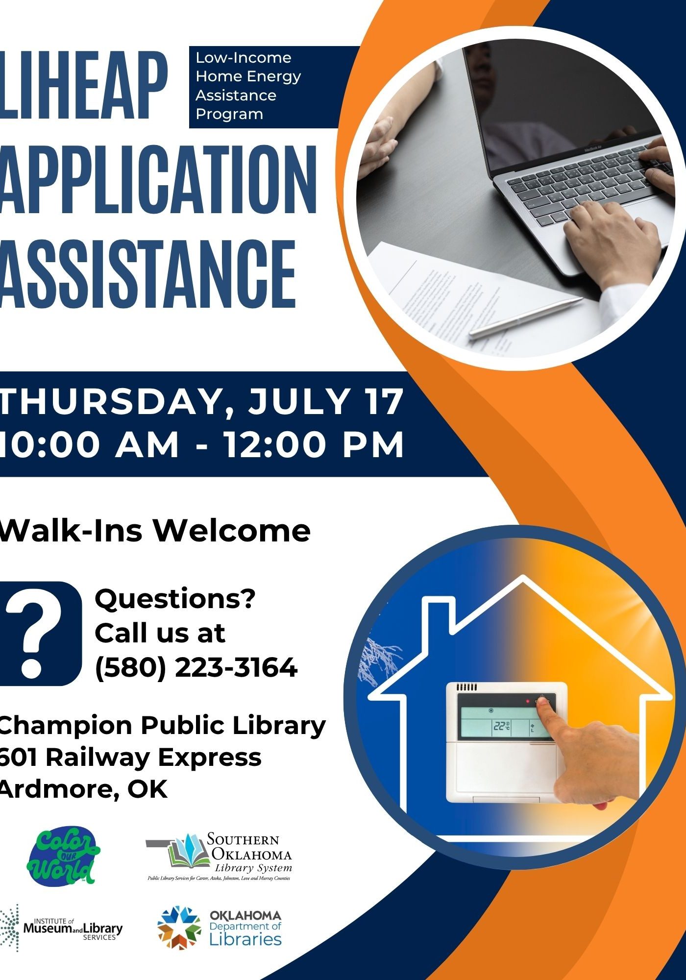 LIHEAP Application Assistance CPL Flyer SRP 2025